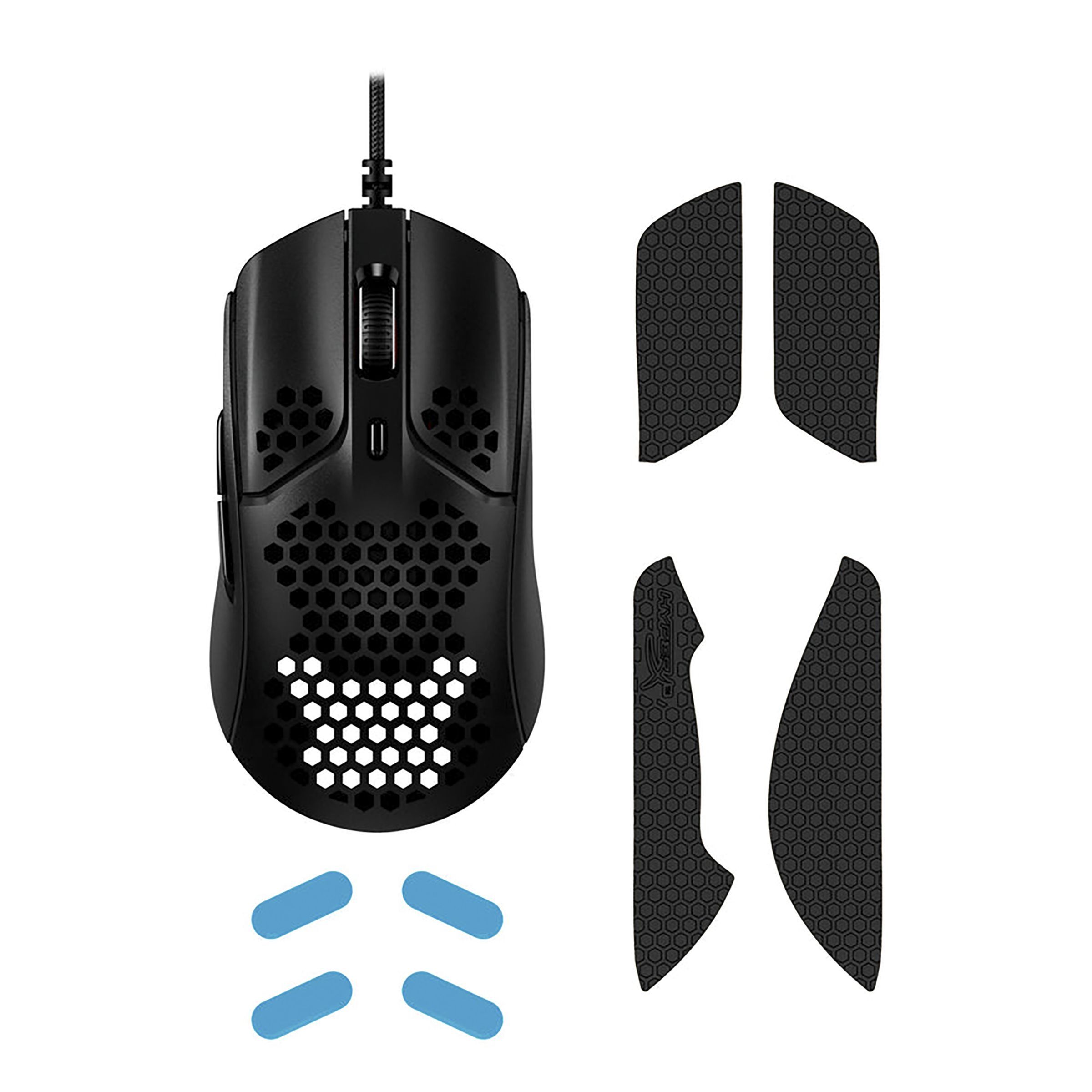 HyperX Pulsefire Haste Wired Optical Gaming Mouse with Customizable Buttons (16000 DPI, Ultra-Light Hex Shell Design, Black) HyperX Pulsefire Haste Wired Optical Gaming Mouse with Customizable Buttons (16000 DPI, Ultra-Light Hex Shell Design, Black)_9