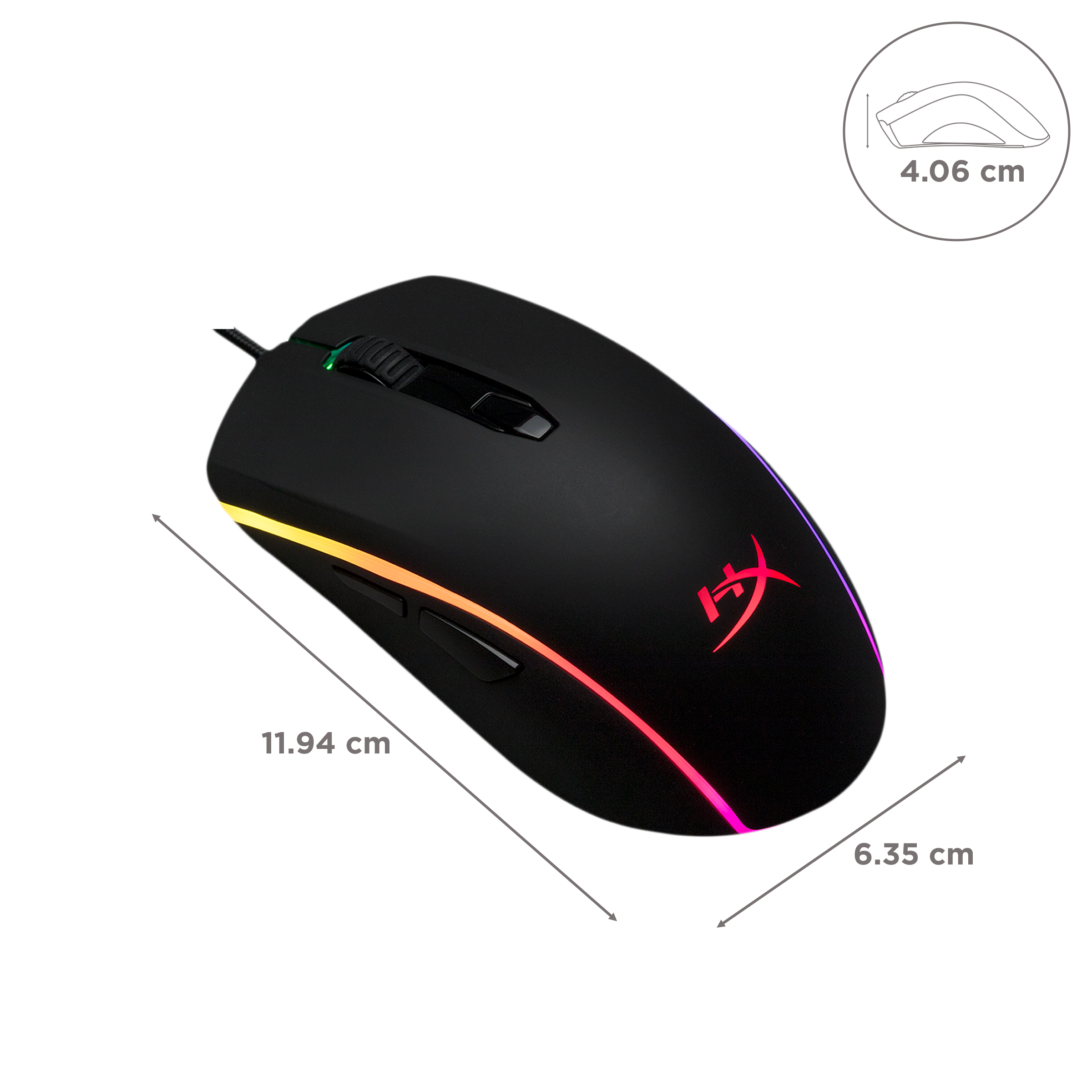 HyperX Pulsefire Surge Wired Optical Gaming Mouse (16000 DPI, Ergonomic Design, Black)_2