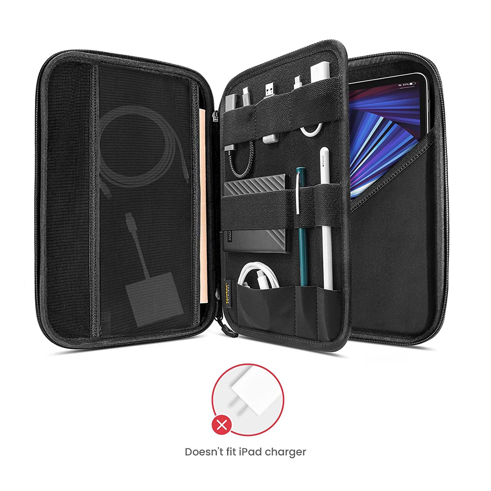 Traveldoo Sling Bag (Water Resistant, TCB01001, Black)_13