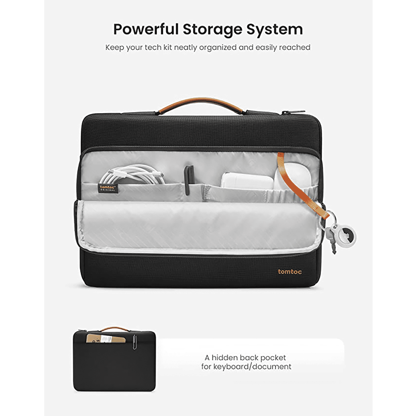 tomtoc Defender Recycled Fabrics Laptop Sleeve for 16 Inch Laptop (360 Superior Protection, Black)_7