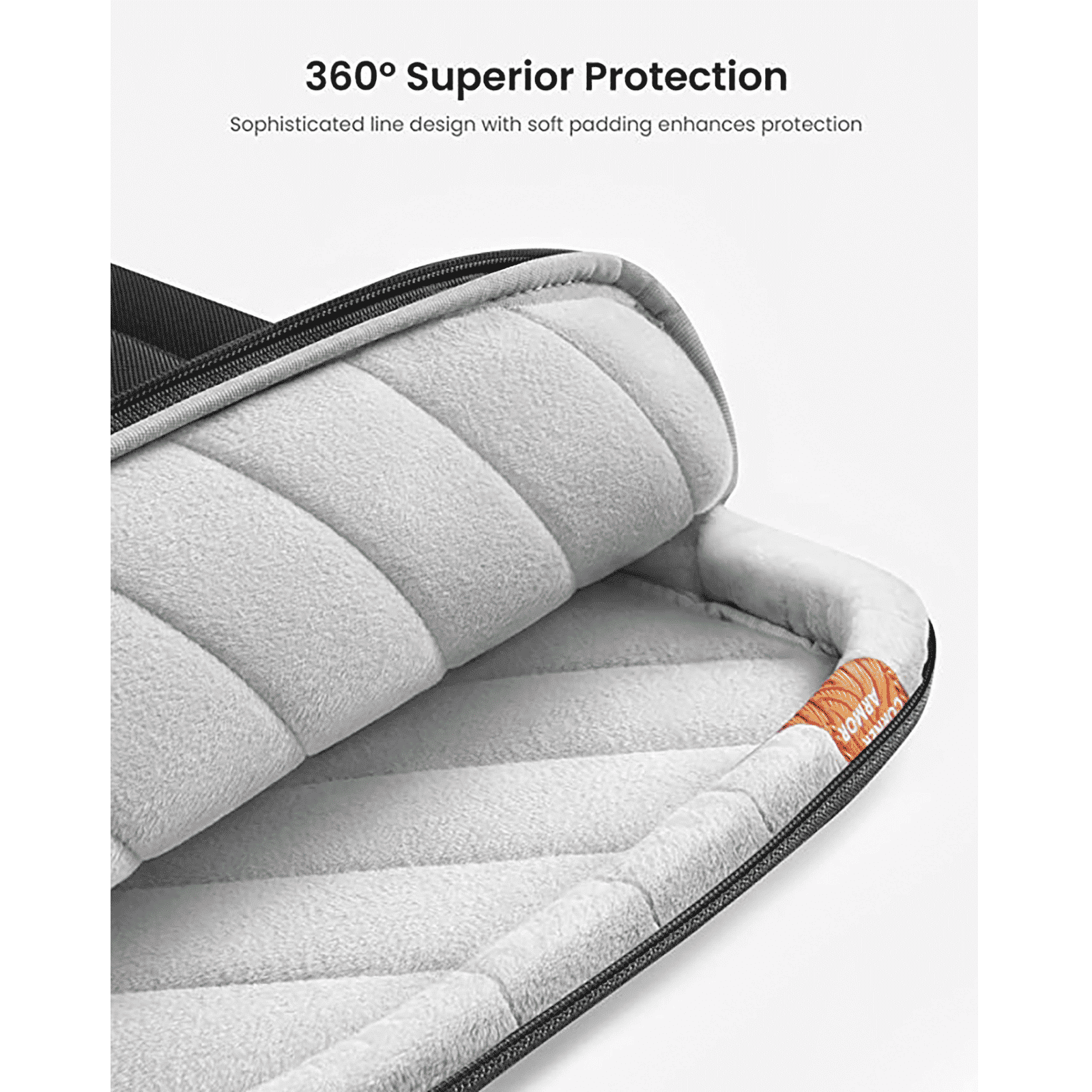 tomtoc Defender Recycled Fabrics Laptop Sleeve for 16 Inch Laptop (360 Superior Protection, Black)_6