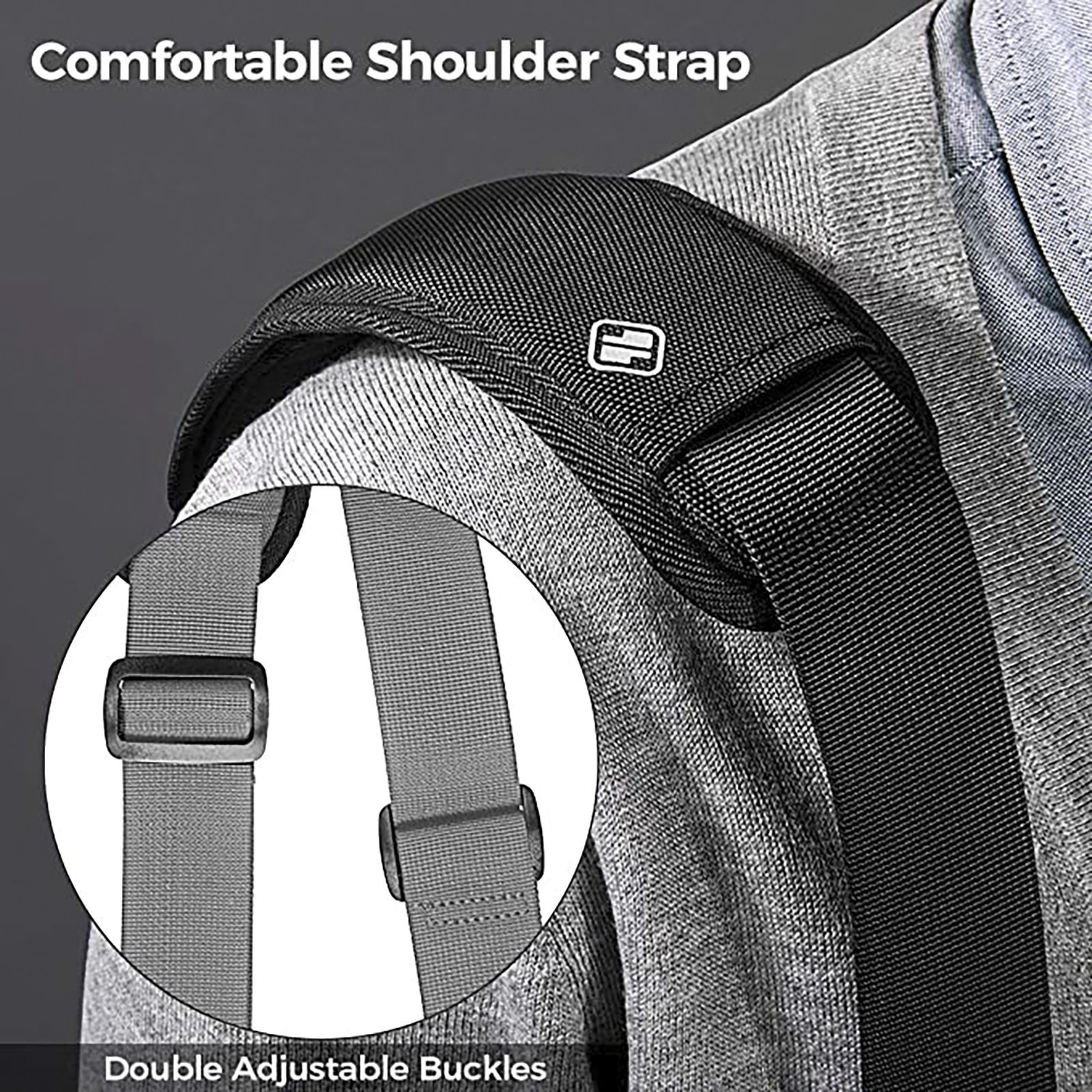 tomtoc Defender Fabric Laptop Sling Bag for 16 Inch Laptop (Water Repellent, Black)_12