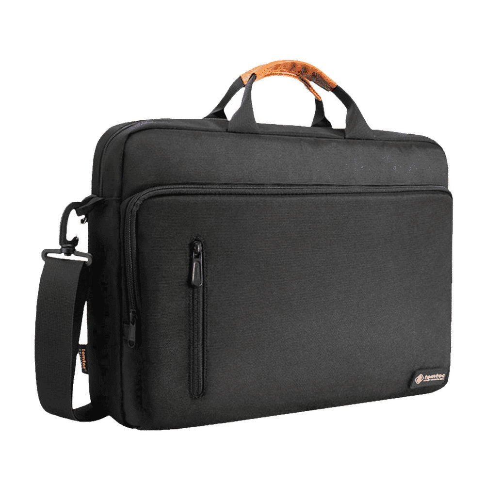tomtoc Defender Fabric Laptop Sling Bag for 16 Inch Laptop (Water Repellent, Black)_5