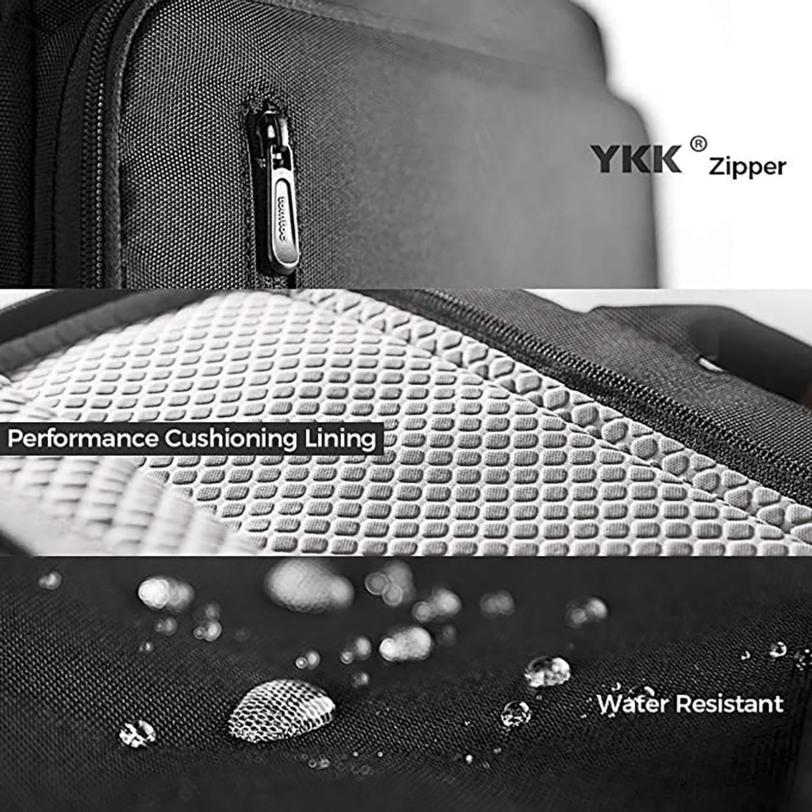 tomtoc Defender Fabric Laptop Sling Bag for 16 Inch Laptop (Water Repellent, Black)_6