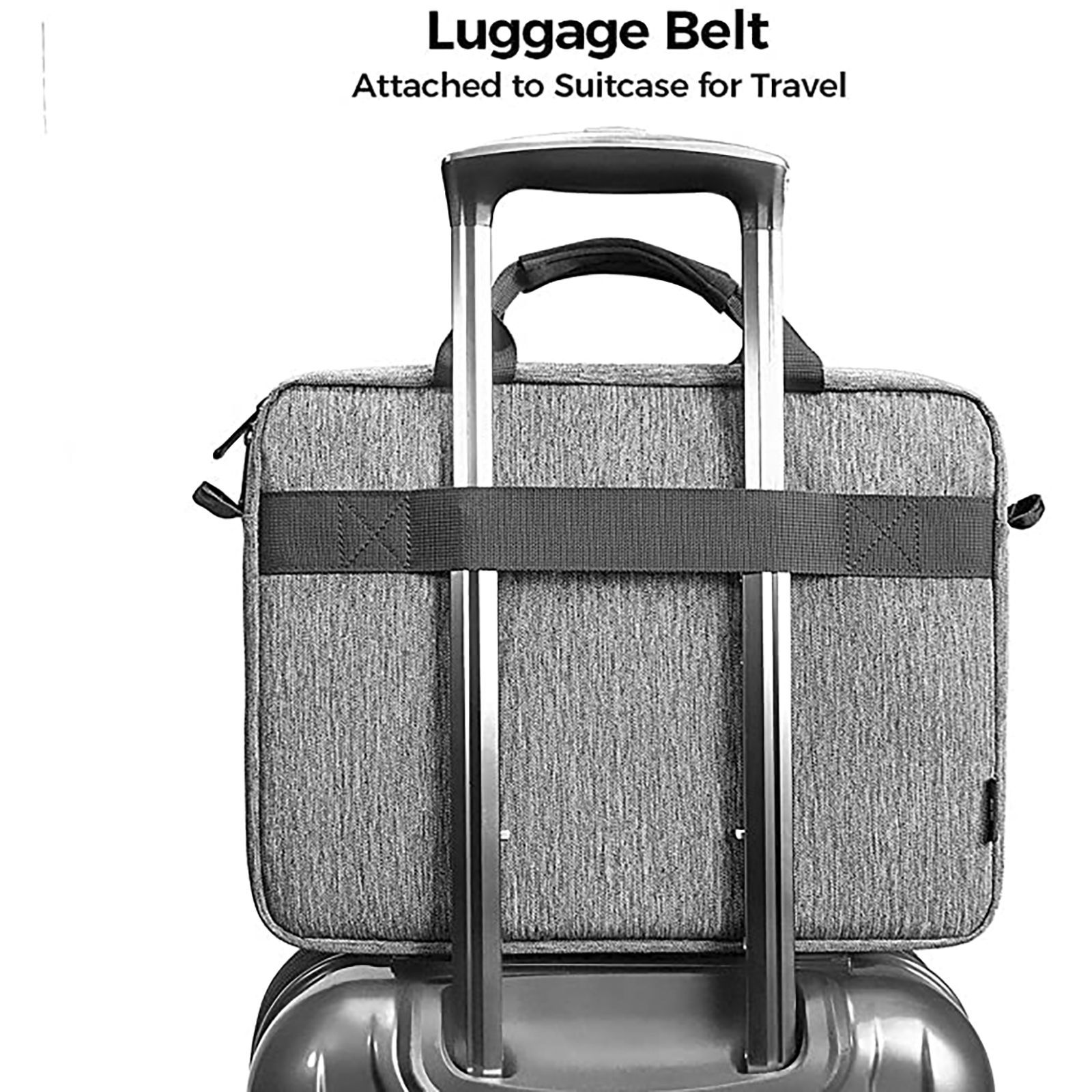 tomtoc Defender Fabric Laptop Sling Bag for 16 Inch Laptop (Water Repellent, Grey)_11