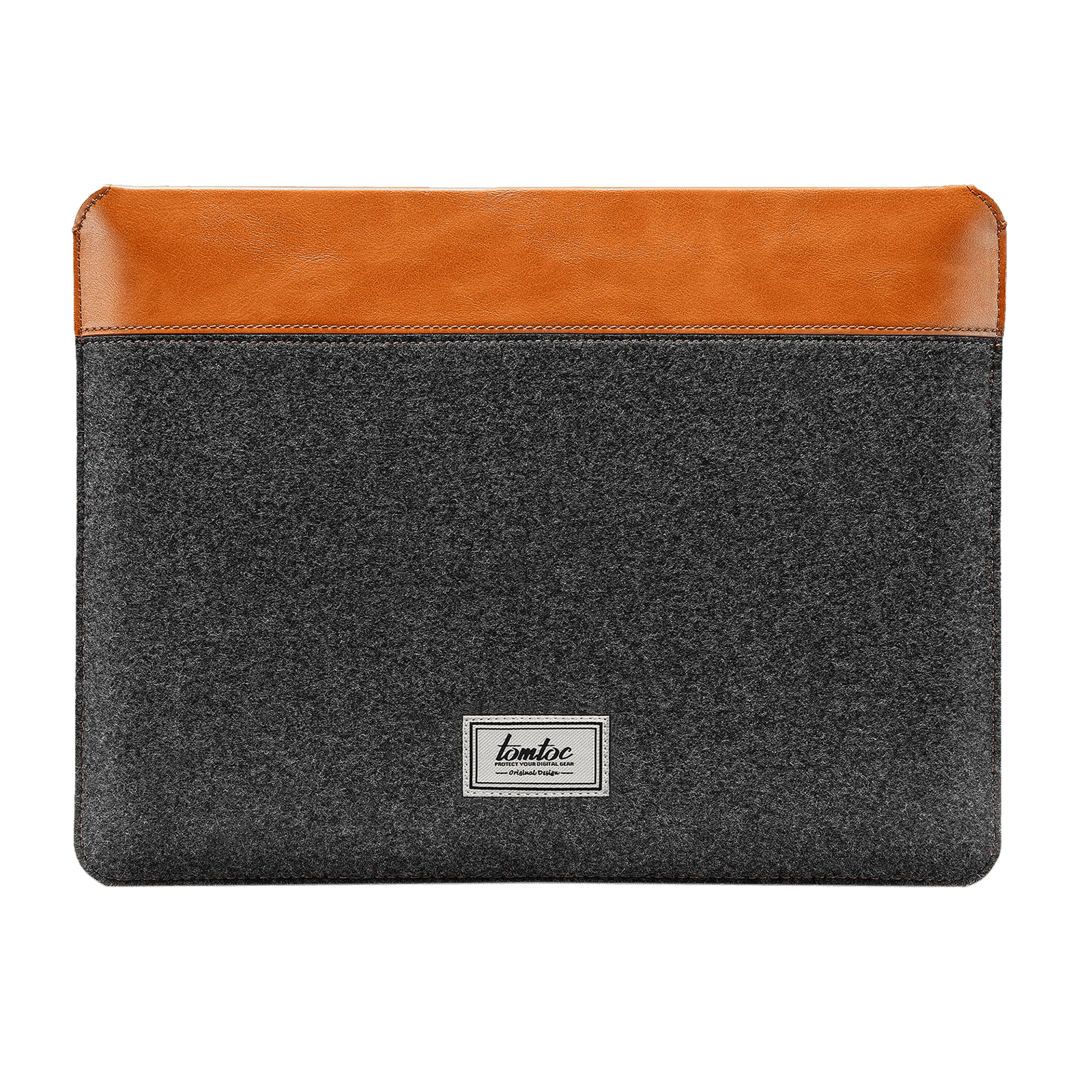 tomtoc Vintage Polyurethane Leather Laptop Sleeve for 13, 14 & 16 Inch Laptop (Intelligent Magnet Closure, Grey) tomtoc Vintage Polyurethane Leather Laptop Sleeve for 13, 14 & 16 Inch Laptop (Intelligent Magnet Closure, Grey)_1