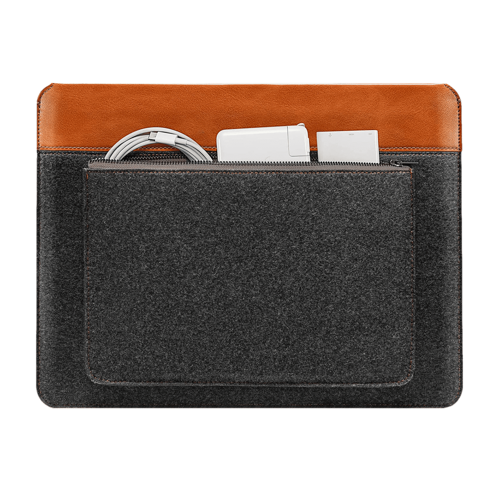 tomtoc Vintage Polyurethane Leather Laptop Sleeve for 13, 14 & 16 Inch Laptop (Intelligent Magnet Closure, Grey) tomtoc Vintage Polyurethane Leather Laptop Sleeve for 13, 14 & 16 Inch Laptop (Intelligent Magnet Closure, Grey)_9