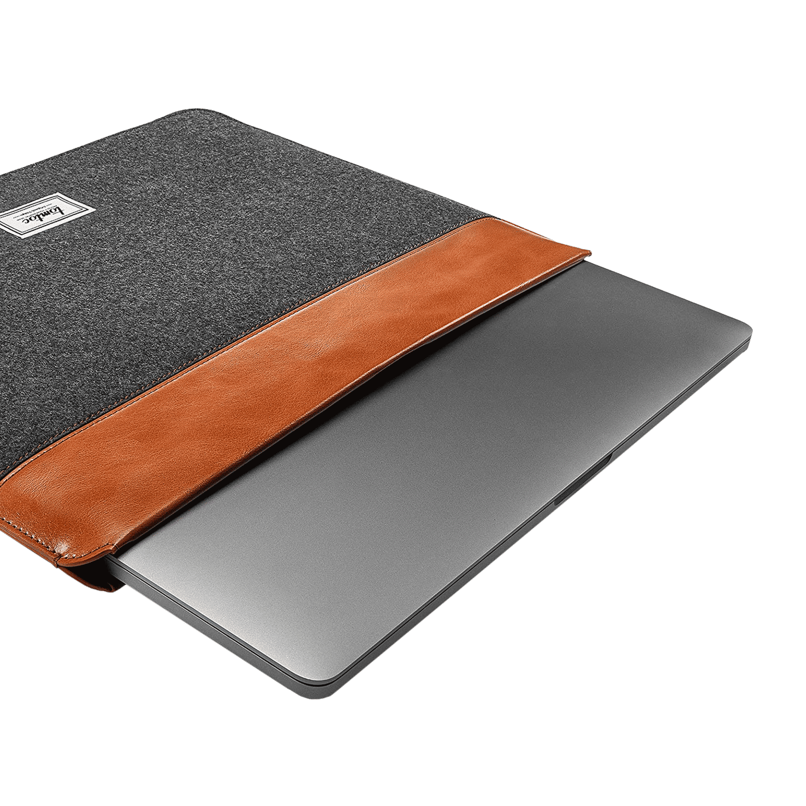 tomtoc Vintage Polyurethane Leather Laptop Sleeve for 13, 14 & 16 Inch Laptop (Intelligent Magnet Closure, Grey) tomtoc Vintage Polyurethane Leather Laptop Sleeve for 13, 14 & 16 Inch Laptop (Intelligent Magnet Closure, Grey)_10
