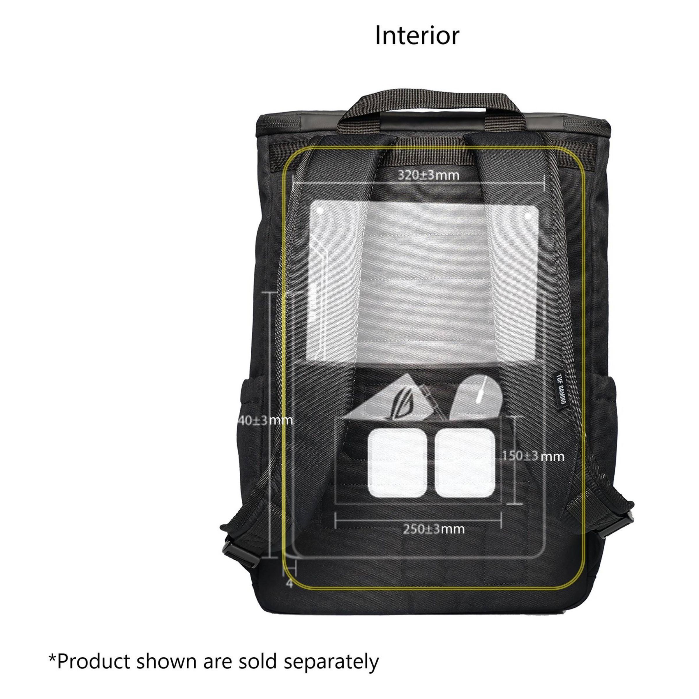 ASUS TUF Gaming VP5700 Polyester Laptop Backpack for 17 Inch Laptop (Water Repellent, Black) ASUS TUF Gaming VP5700 Polyester Laptop Backpack for 17 Inch Laptop (Water Repellent, Black)_10