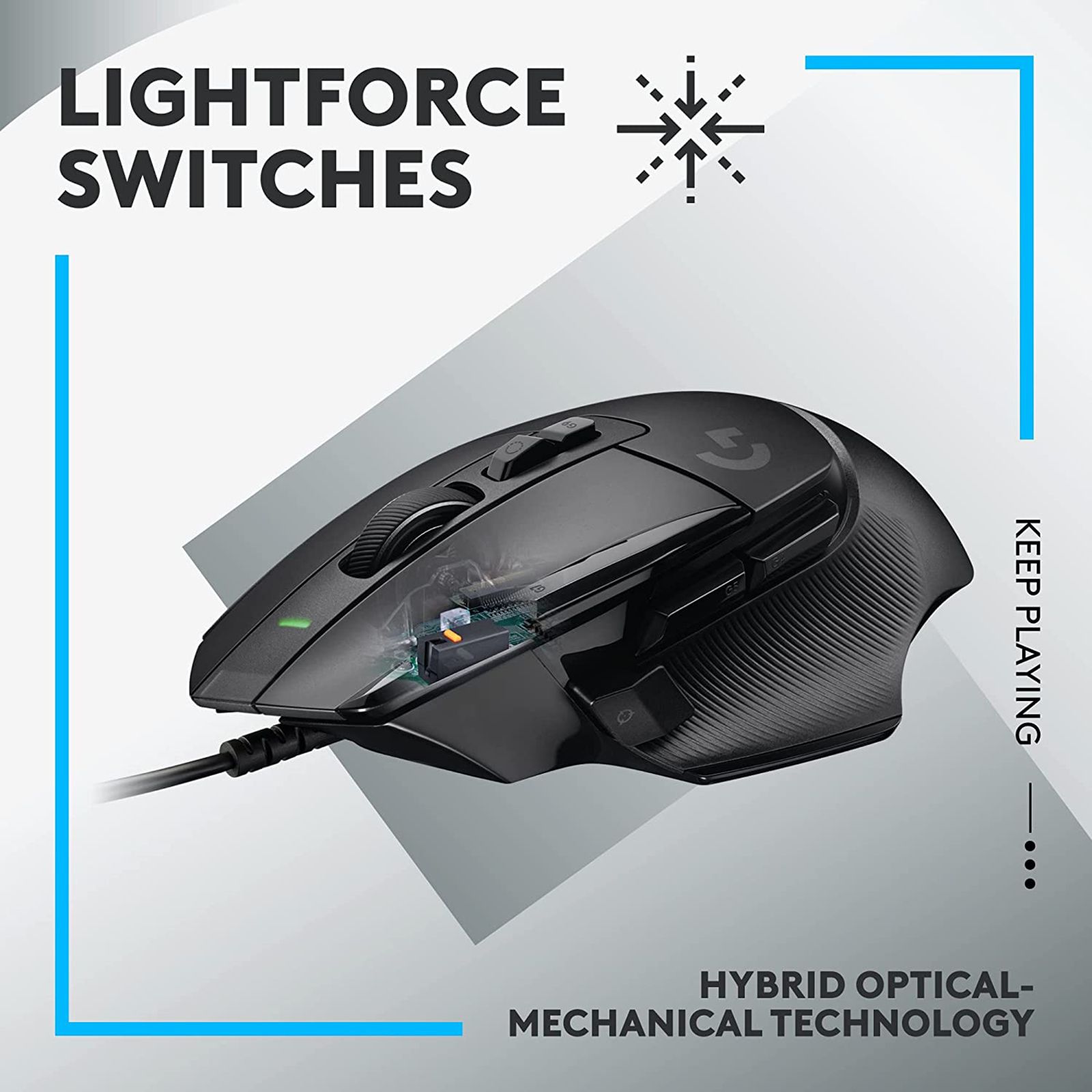 logitech G502 X Wired Optical Gaming Mouse (25600 DPI Adjustable, Dual-Mode Scroll Wheel, Black) logitech G502 X Wired Optical Gaming Mouse (25600 DPI Adjustable, Dual-Mode Scroll Wheel, Black)_9