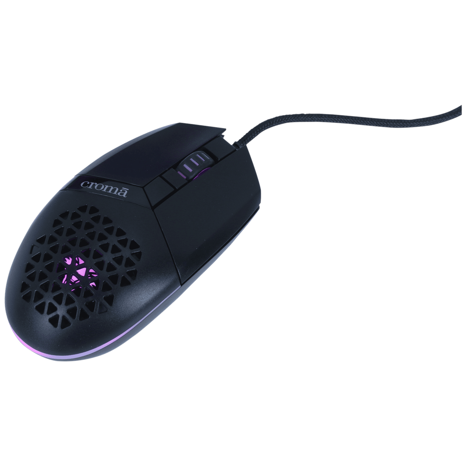 Croma Wired Gaming Keyboard & Mouse Combo (104 Keys, 7200 DPI, Ergonomic Design, Black)_3