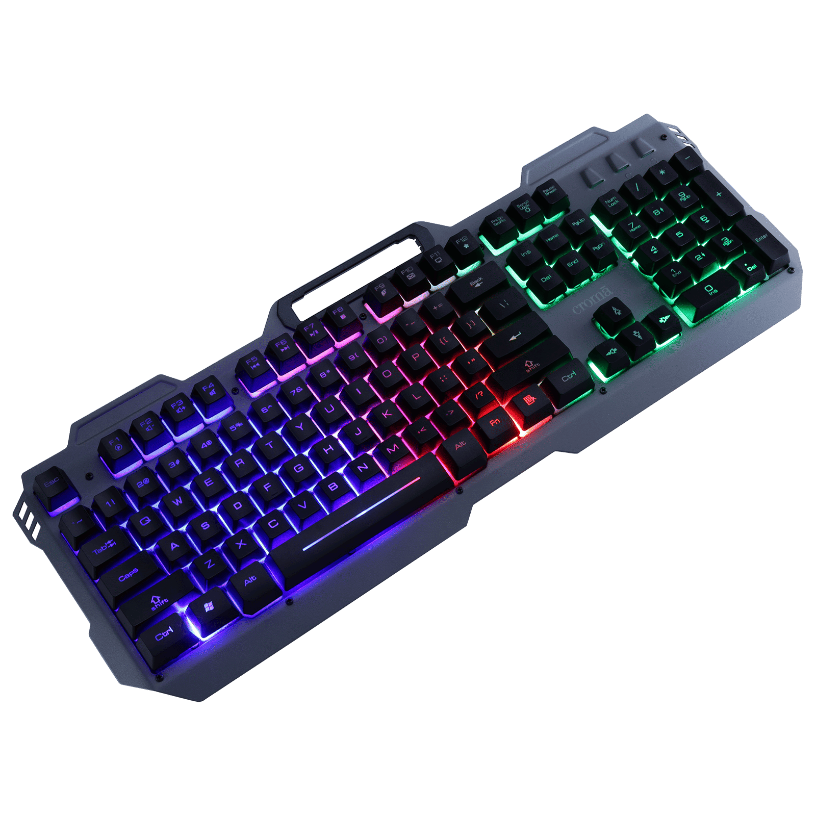 Croma Wired Gaming Keyboard & Mouse Combo (104 Keys, 7200 DPI, Ergonomic Design, Black)_4