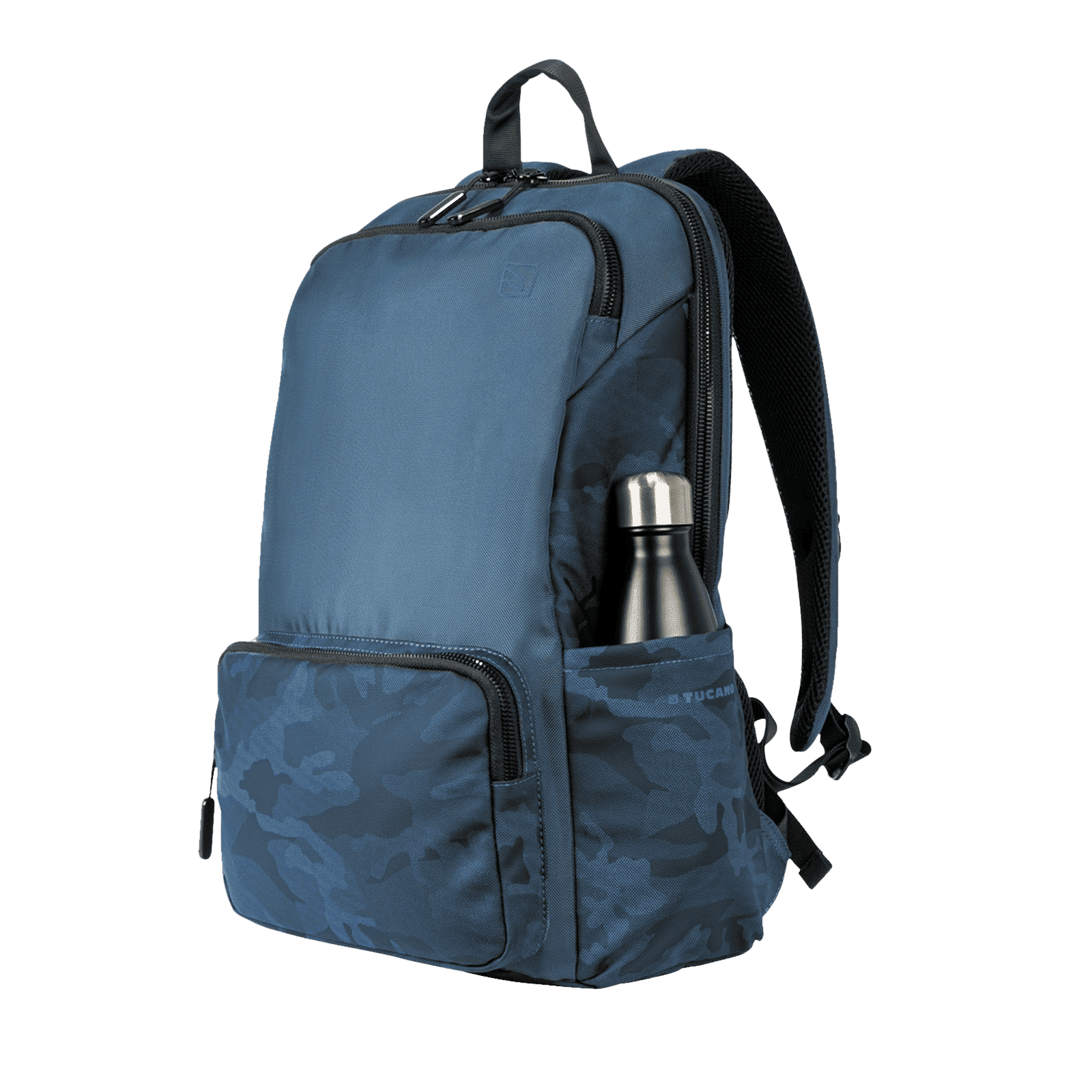 TUCANO Terras Camouflage Fabric Laptop Backpack for 15.6 & 16 Inch Laptop (Trolley Strap, Blue)_10