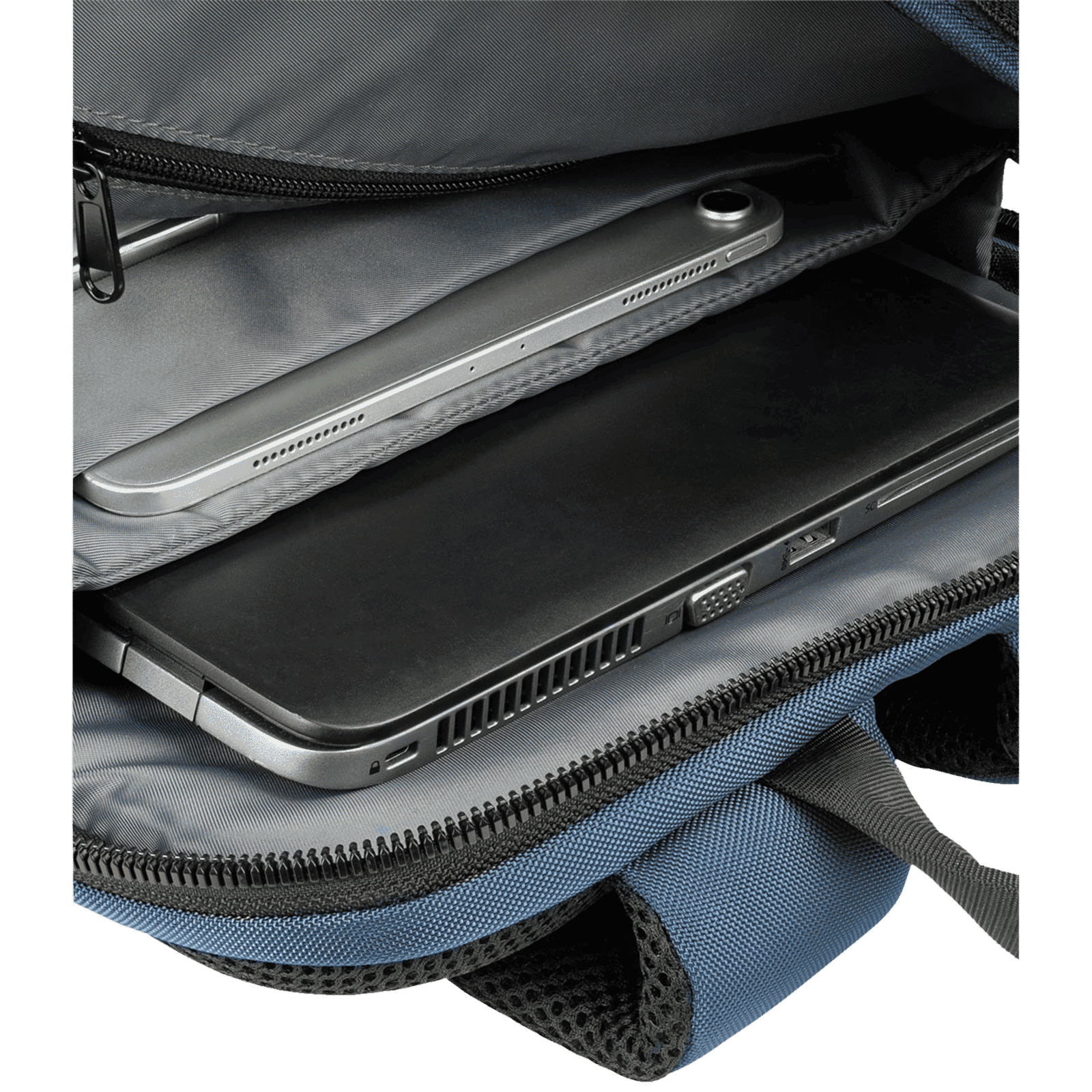 TUCANO Terras Camouflage Fabric Laptop Backpack for 15.6 & 16 Inch Laptop (Trolley Strap, Blue)_11