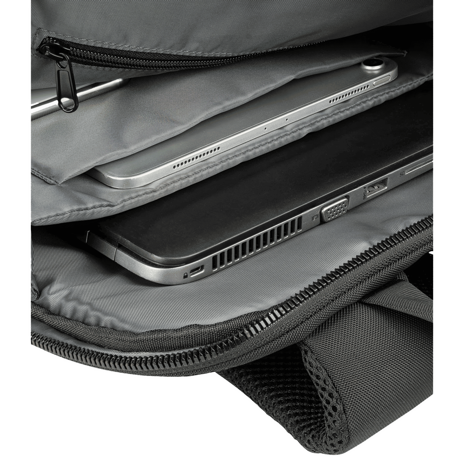 TUCANO Terras Camouflage Fabric Laptop Backpack for 15.6 & 16 Inch Laptop (Trolley Strap, Blue/Grey)_11