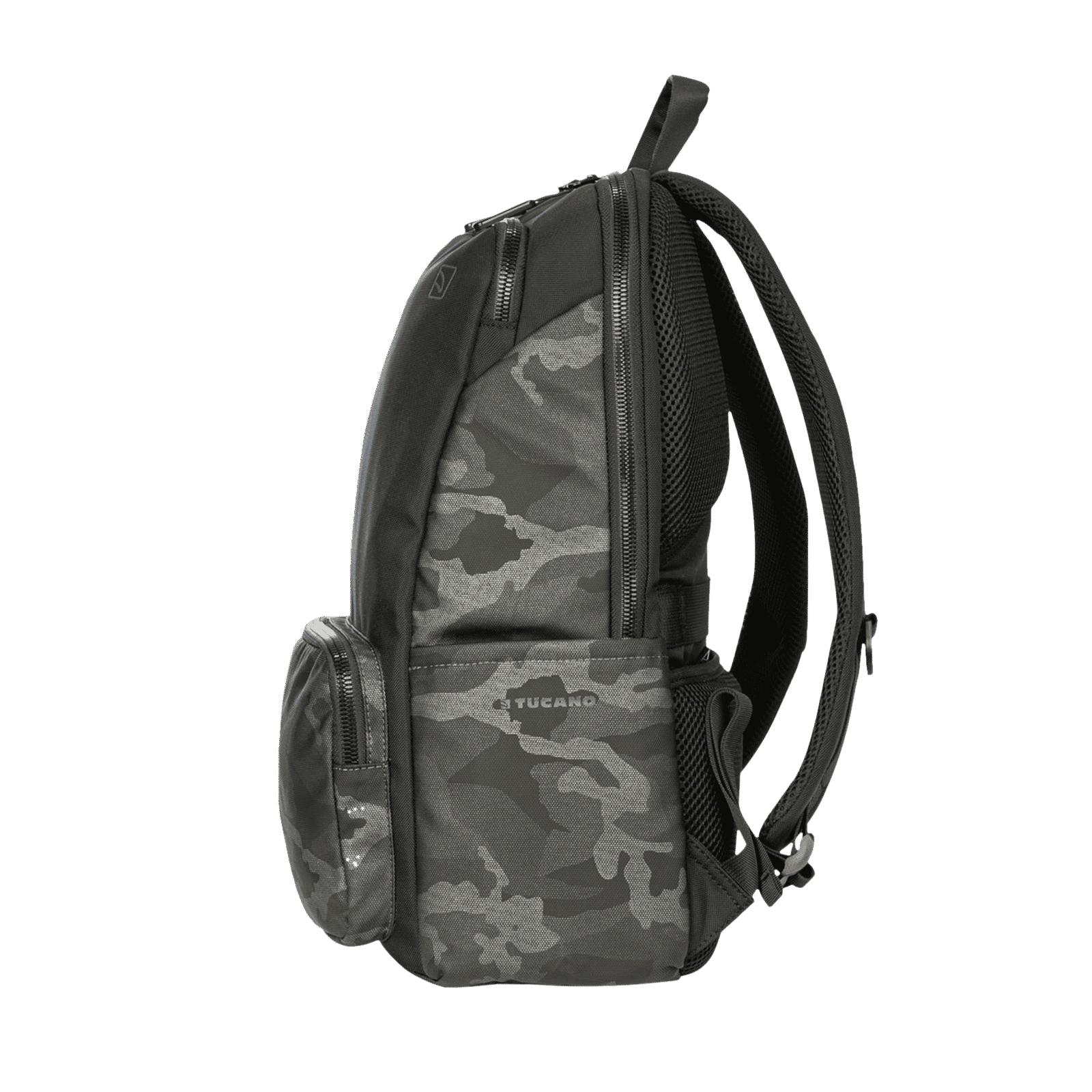 TUCANO Terras Camouflage Fabric Laptop Backpack for 15.6 & 16 Inch Laptop (Trolley Strap, Blue/Grey)_6