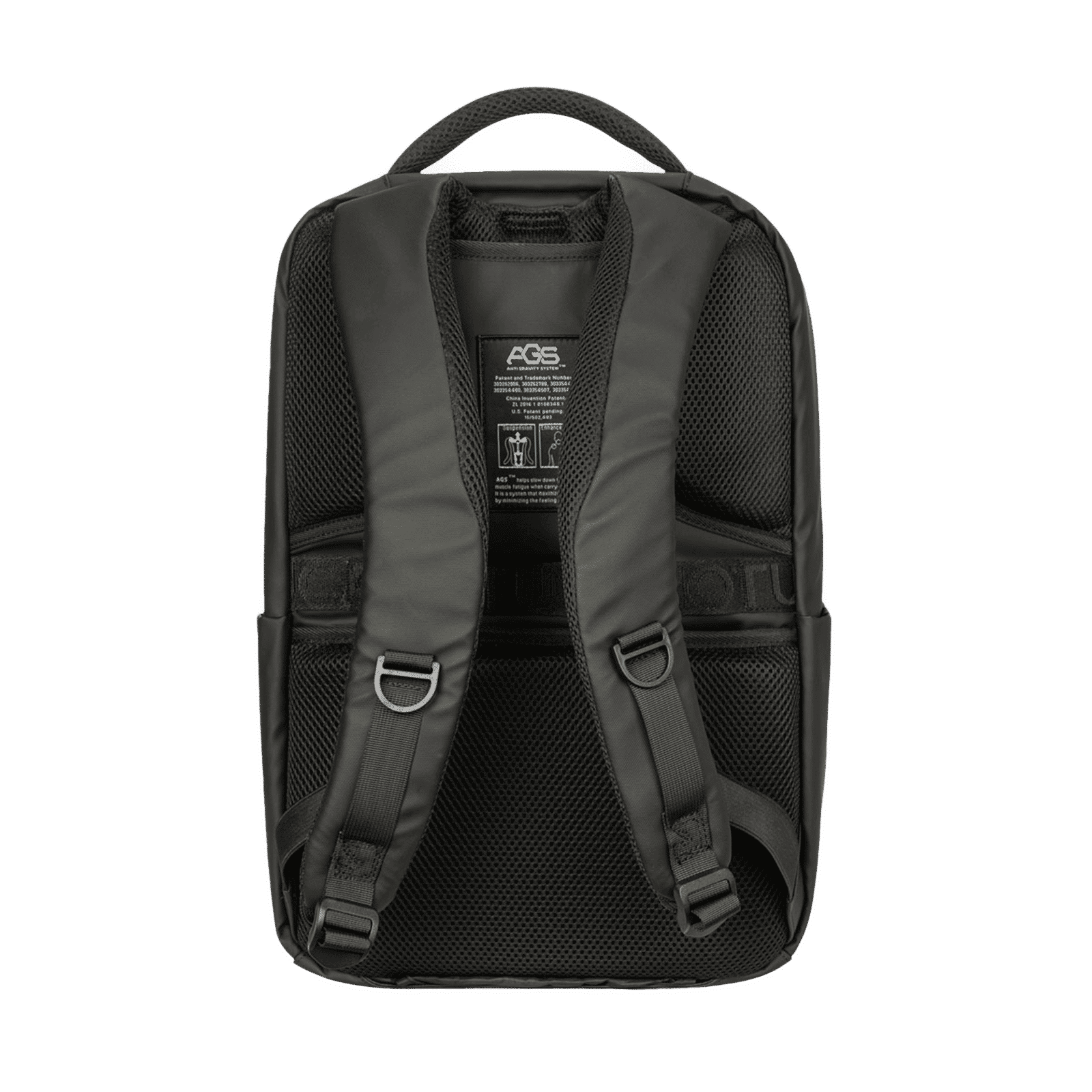 TUCANO Marte Gravity Fabric Laptop Backpack for 15.6 & 16 Inch Laptop (Trolley Strap, Black)_4