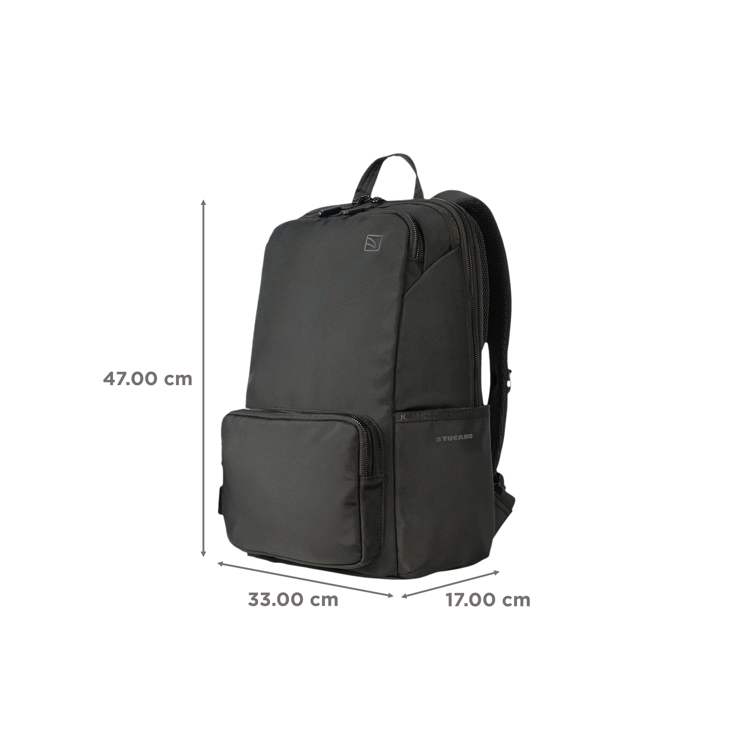 TUCANO Terra Gravity Fabric Laptop Backpack for 15.6 & 16 Inch Laptop (Trolley Strap, Black) TUCANO Terra Gravity Fabric Laptop Backpack for 15.6 & 16 Inch Laptop (Trolley Strap, Black)_3