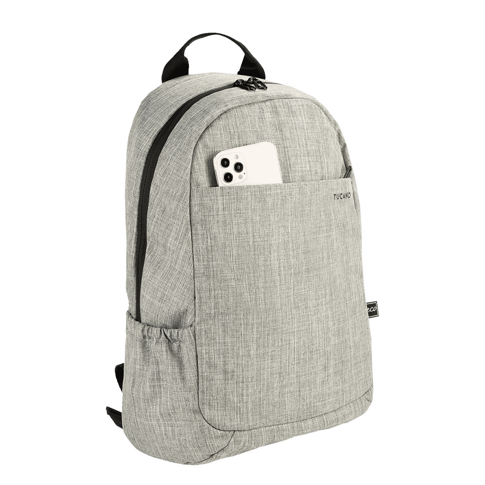 TUCANO Speed Recycled Plastic Laptop Backpack for 15.6 & 16 Inch Laptop (Trolley Strap, Grey) TUCANO Speed Recycled Plastic Laptop Backpack for 15.6 & 16 Inch Laptop (Trolley Strap, Grey)_4