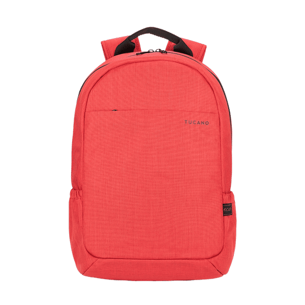 TUCANO Speed Recycled Plastic Laptop Backpack for 15.6 & 16 Inch Laptop (Trolley Strap, Red)_1