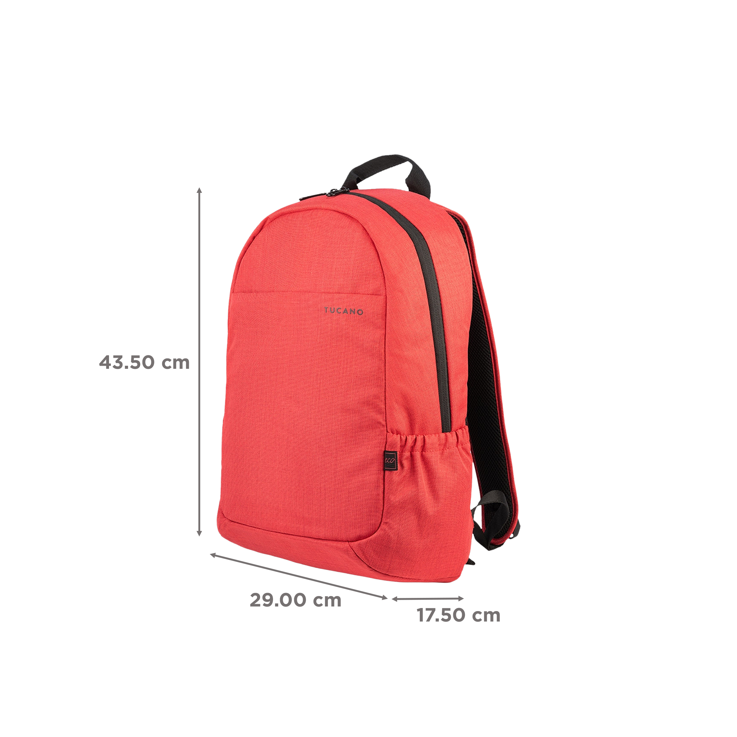 TUCANO Speed Recycled Plastic Laptop Backpack for 15.6 & 16 Inch Laptop (Trolley Strap, Red) TUCANO Speed Recycled Plastic Laptop Backpack for 15.6 & 16 Inch Laptop (Trolley Strap, Red)_3