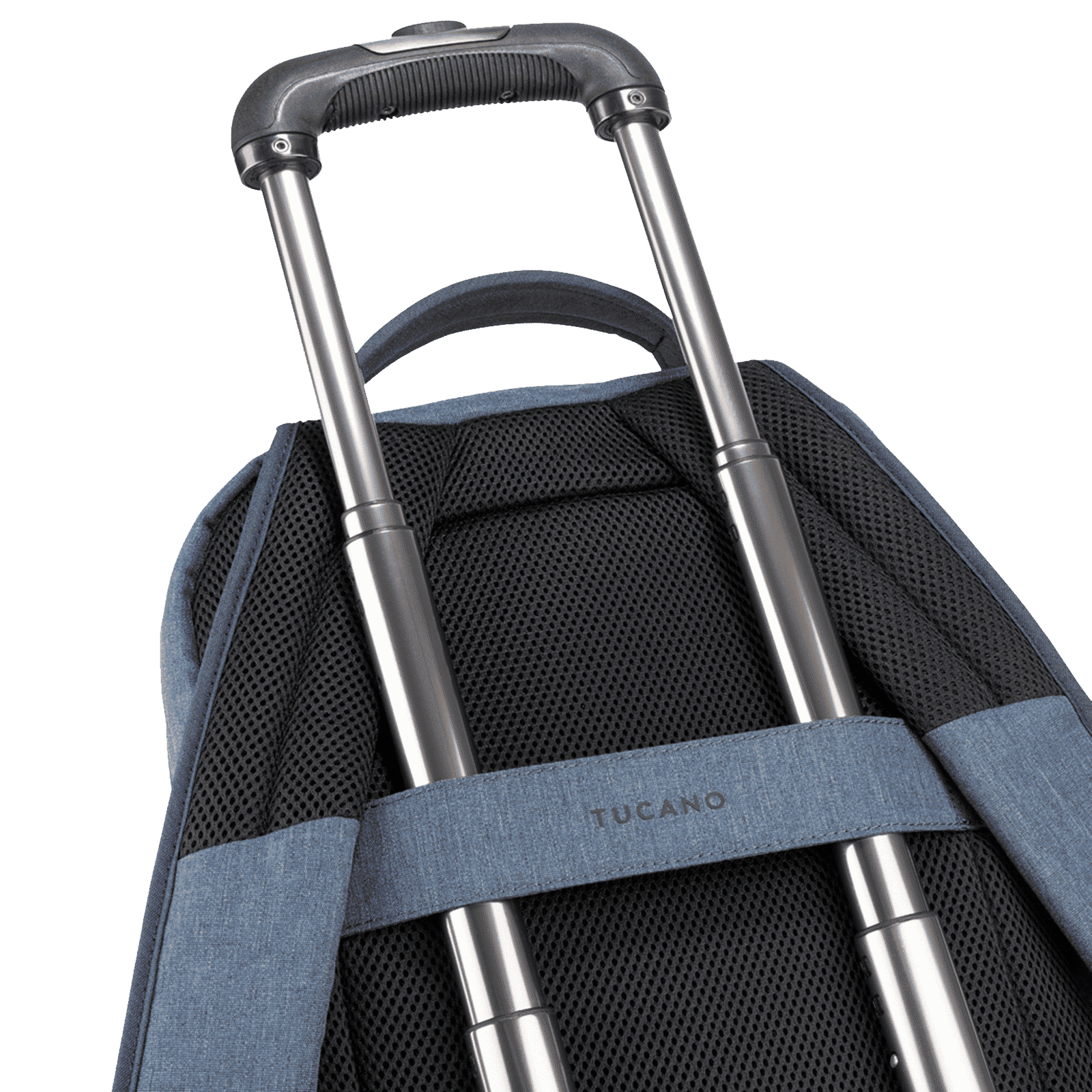 TUCANO Hop Recycled Plastic Laptop Backpack for 15.6 & 16 Inch Laptop (Trolley Strap, Blue)_10