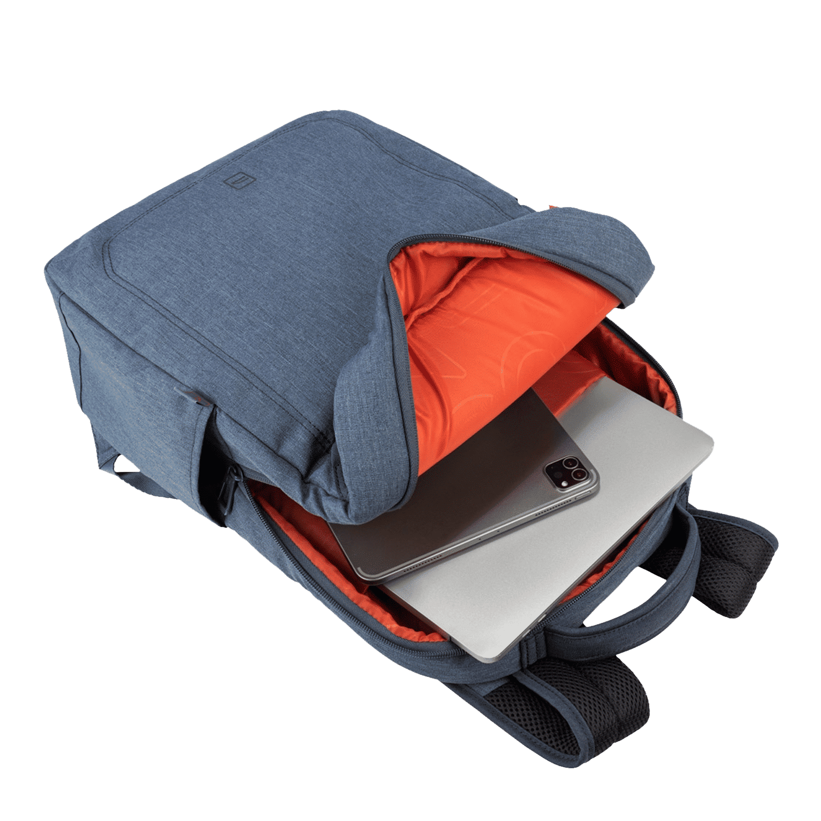 TUCANO Hop Recycled Plastic Laptop Backpack for 15.6 & 16 Inch Laptop (Trolley Strap, Blue)_5