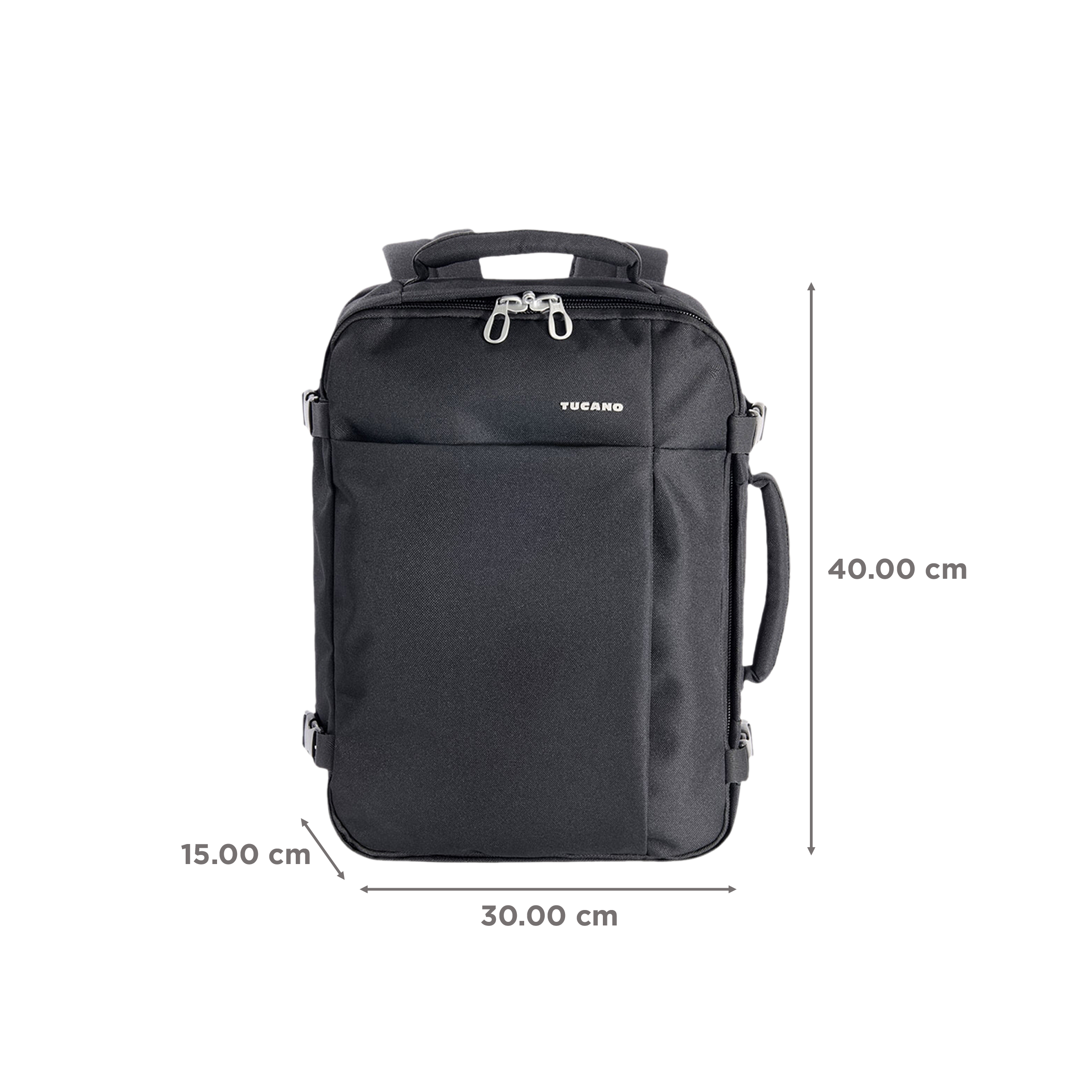 TUCANO Tugo Recycled Plastic Laptop Backpack for 15.6 & 16 Inch Laptop (20 L, Water Repellent, Black)_3