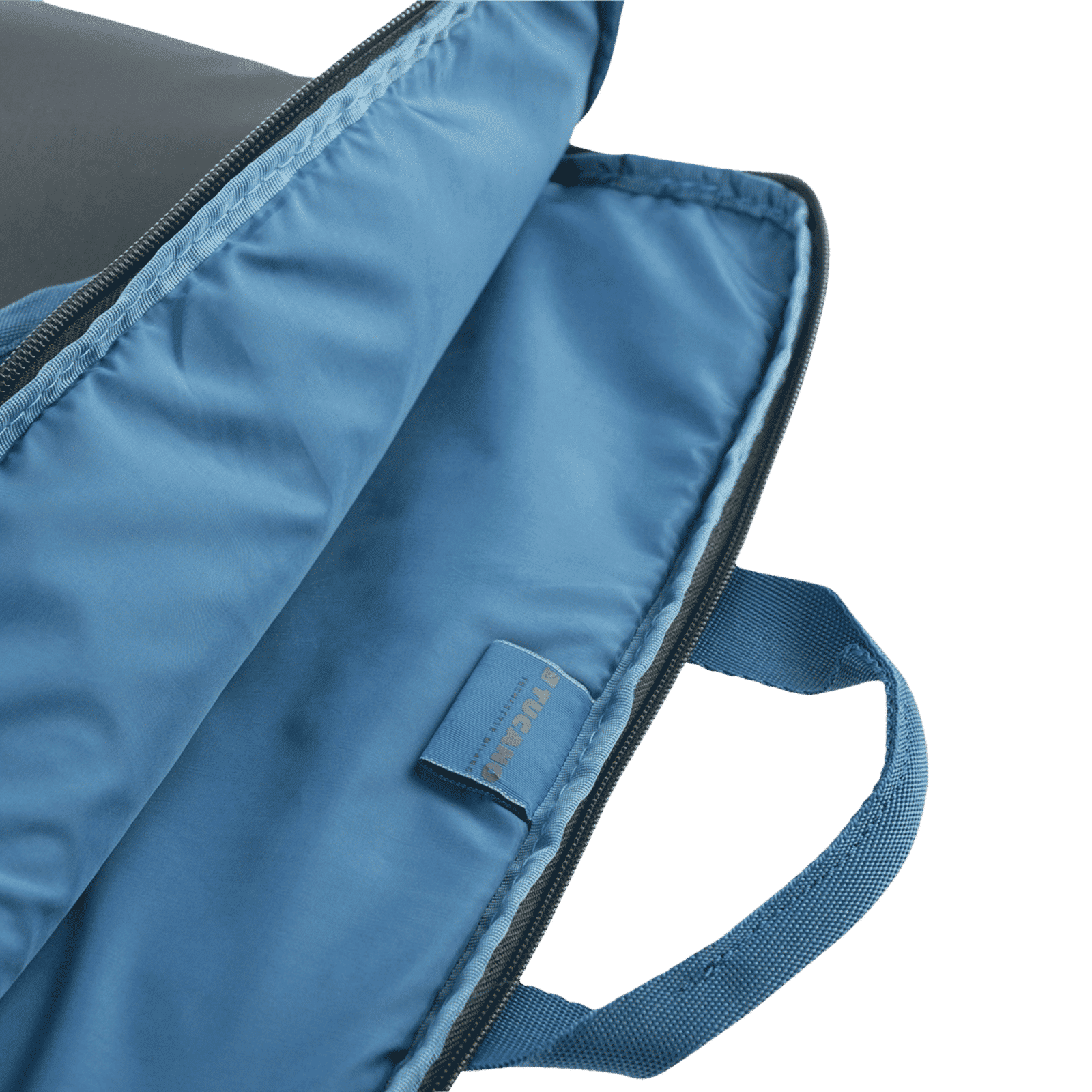 TUCANO Minilux Nylon Laptop Sleeve for 15.6 & 16 Inch Laptop (Internal Anti-shock Padding, Dark Grey)_4