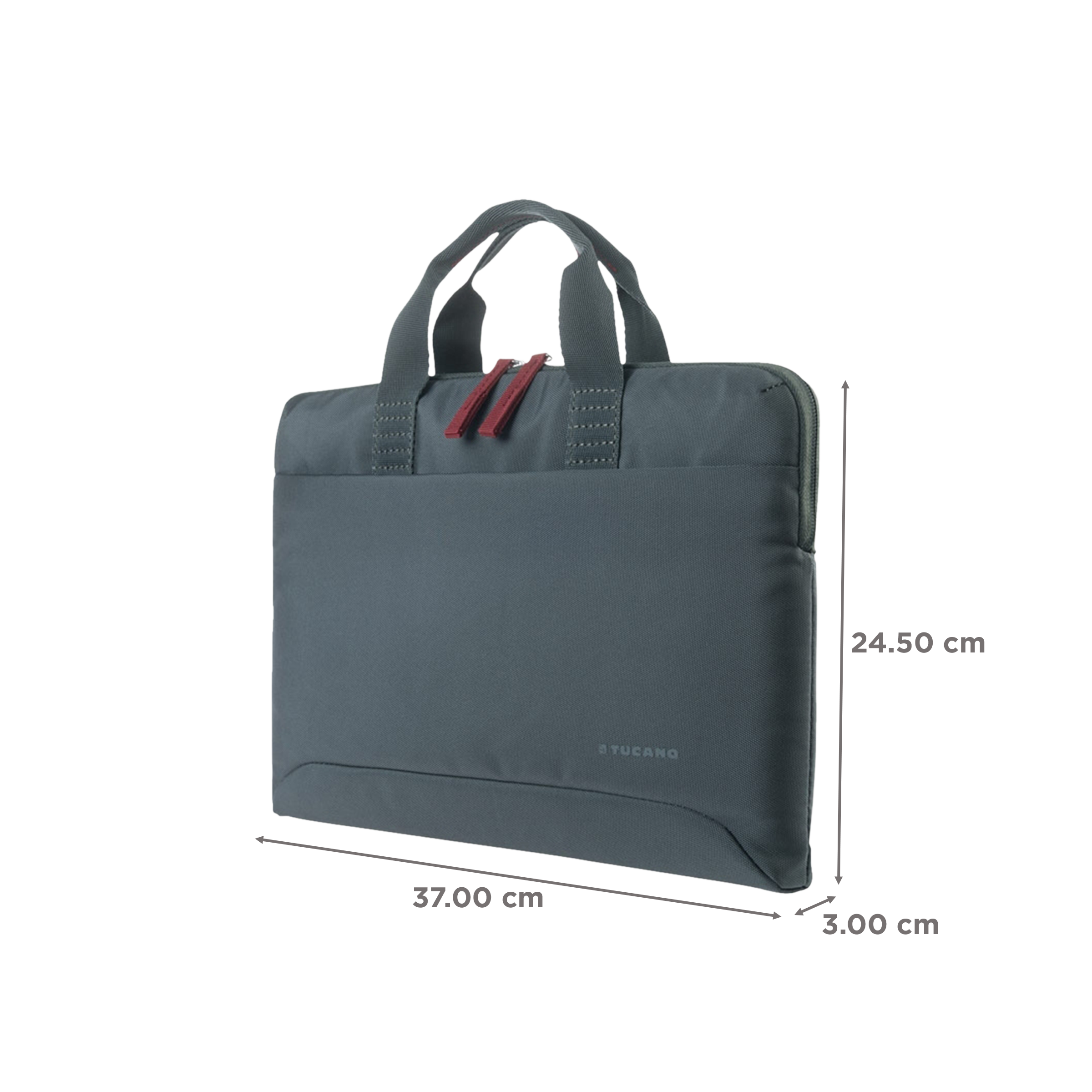 TUCANO Smilza Recycled Plastic, Neoprene Laptop Sleeve for 13 & 14 Inch Laptop (Super Slim, Grey) TUCANO Smilza Recycled Plastic, Neoprene Laptop Sleeve for 13 & 14 Inch Laptop (Super Slim, Grey)_2