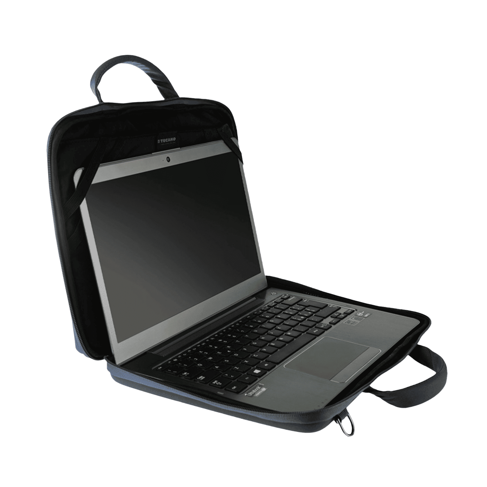 TUCANO Darkolor Recycled Plastic Laptop Sleeve for 13 & 14 Inch Laptop (Semi-Rigid Back Panel, Blue) TUCANO Darkolor Recycled Plastic Laptop Sleeve for 13 & 14 Inch Laptop (Semi-Rigid Back Panel, Blue)_4