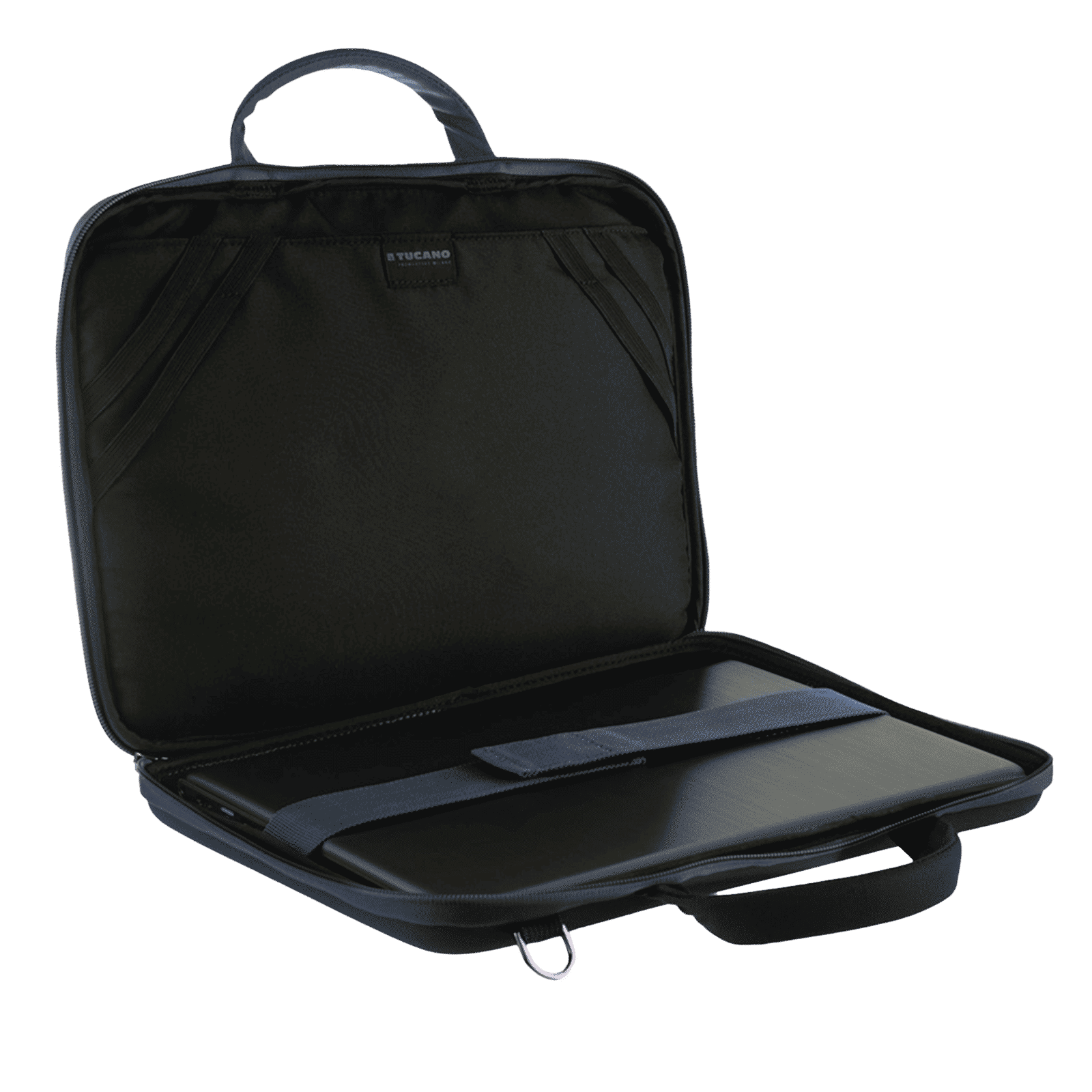 TUCANO Darkolor Recycled Plastic Laptop Sleeve for 13 & 14 Inch Laptop (Semi-Rigid Back Panel, Blue) TUCANO Darkolor Recycled Plastic Laptop Sleeve for 13 & 14 Inch Laptop (Semi-Rigid Back Panel, Blue)_5