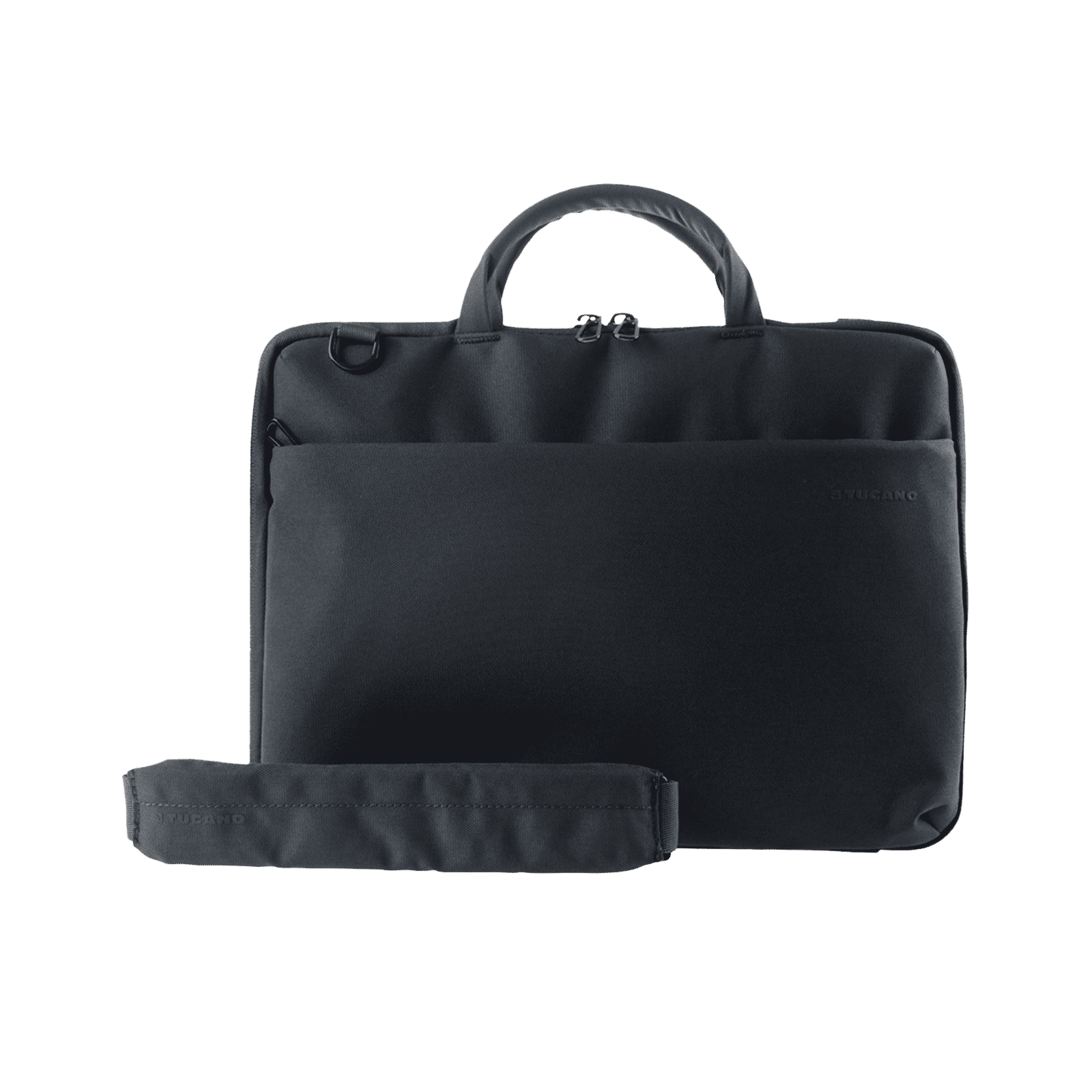 TUCANO Darkolor Recycled Plastic Laptop Sleeve for 13 & 14 Inch Laptop (Semi-Rigid Back Panel, Black)_9