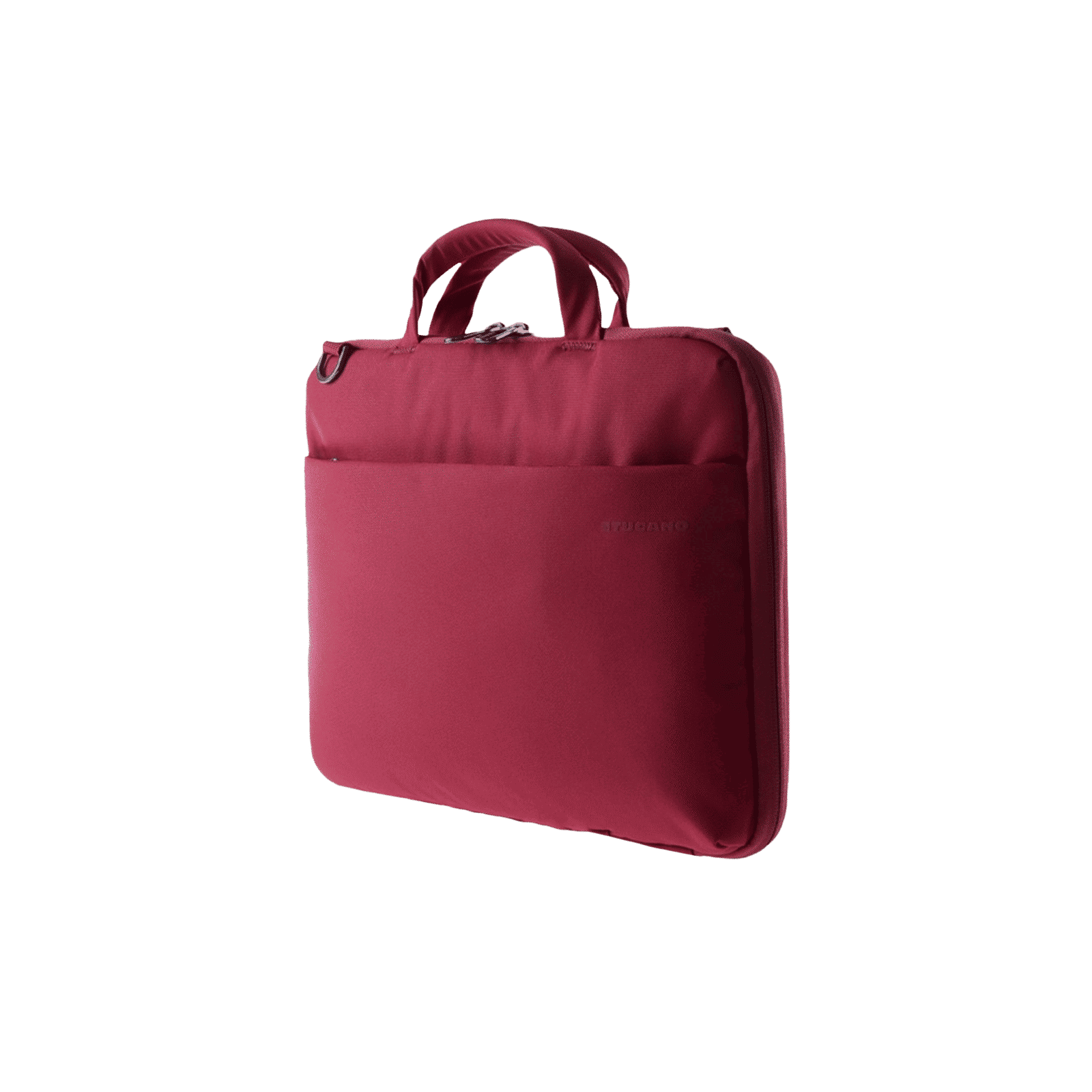 TUCANO Darkolor Recycled Plastic Laptop Sleeve for 13 & 14 Inch Laptop (Semi-Rigid Back Panel, Red)_4