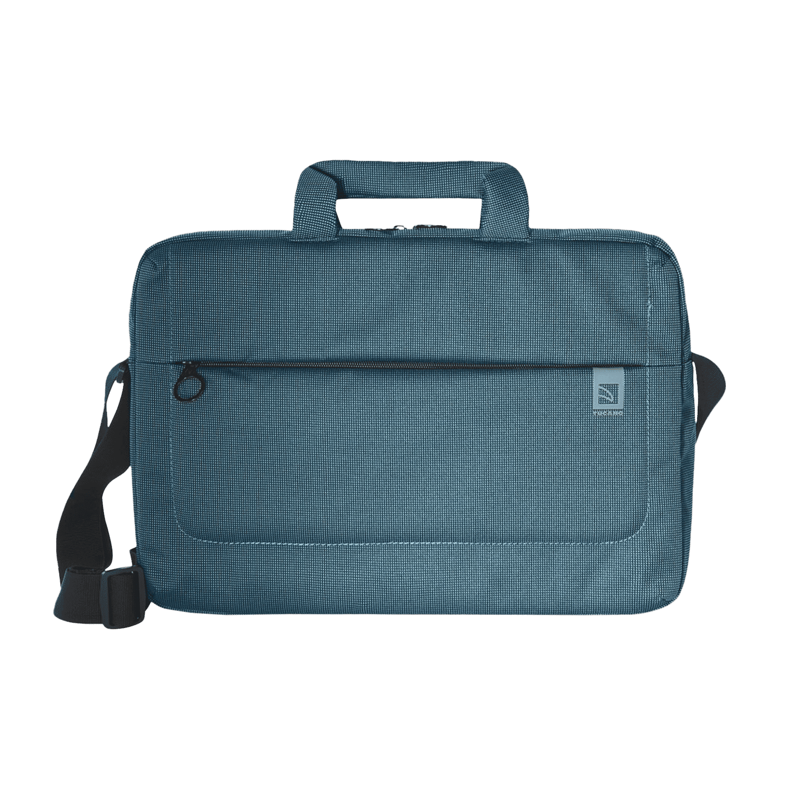 TUCANO Loop Recycled Plastic Laptop Sling Bag for 13 & 14 Inch Laptop (Trolley Strap, Light Blue)_1