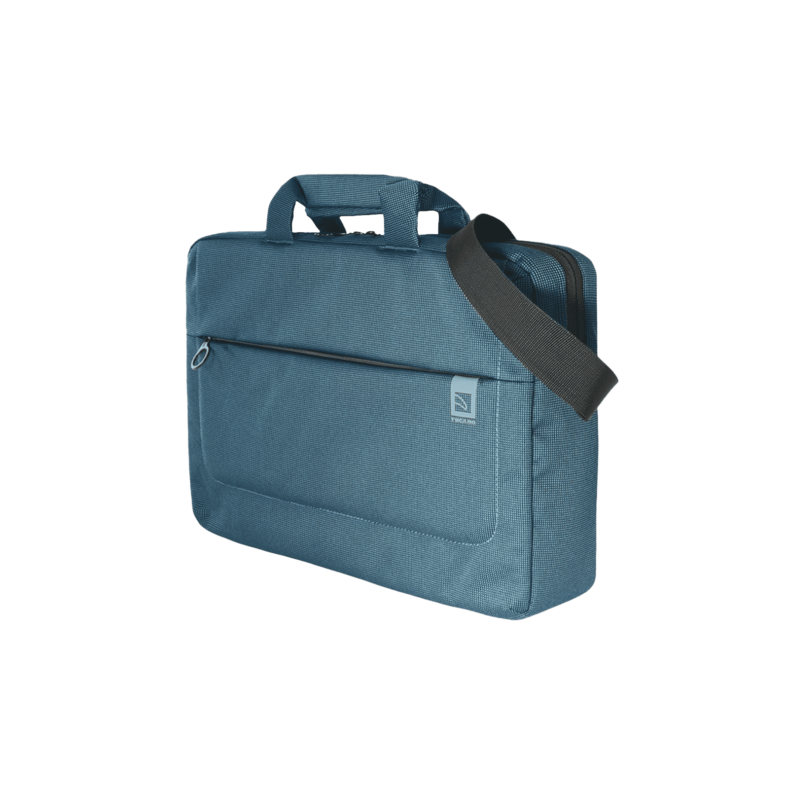 TUCANO Loop Recycled Plastic Laptop Sling Bag for 13 & 14 Inch Laptop (Trolley Strap, Light Blue)_2