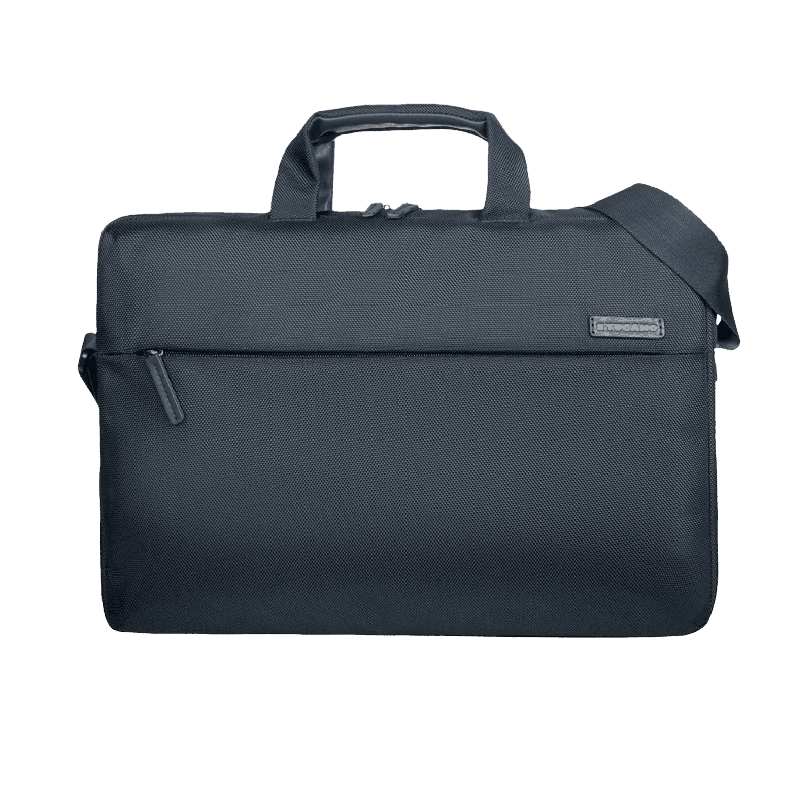 TUCANO Free & Busy Polyurethane Leather Laptop Sling Bag for 15.6 & 16 Inch Laptop (Trolley Strap, Blue)_1