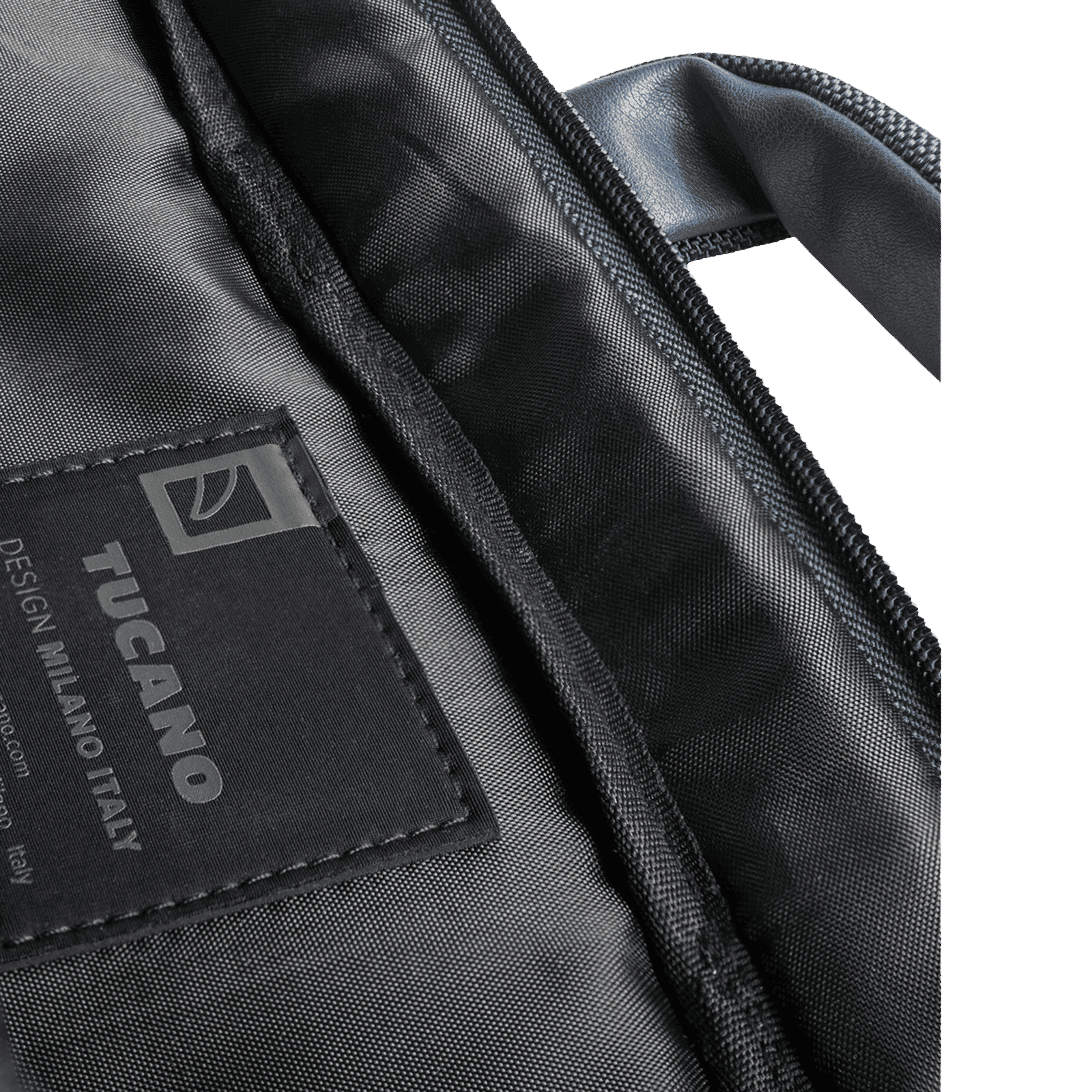 TUCANO Free & Busy Polyurethane Leather Laptop Sling Bag for 15.6 & 16 Inch Laptop (Trolley Strap, Blue)_8