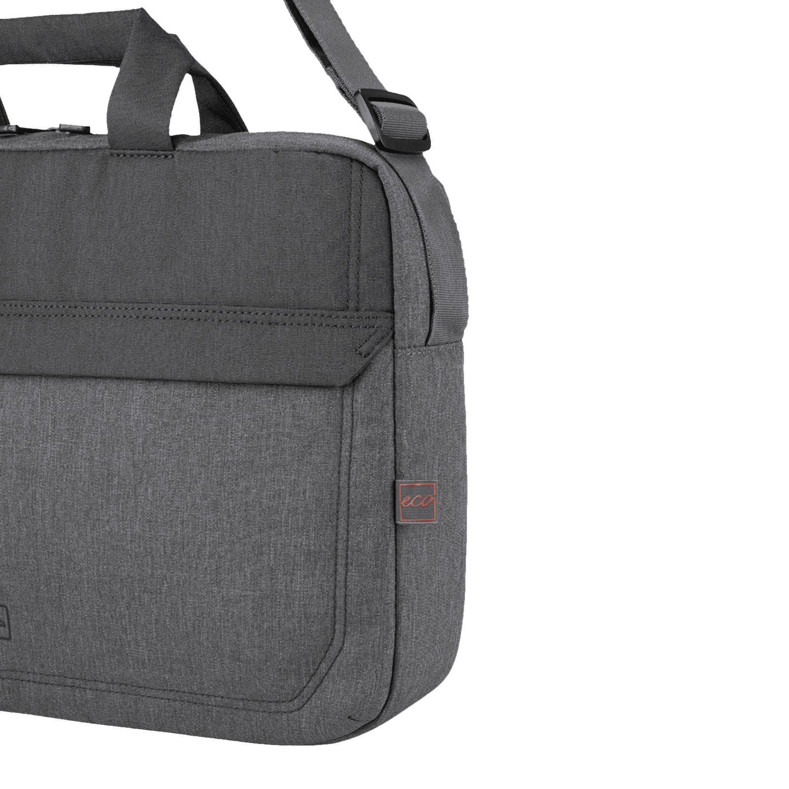 TUCANO Hop Recycled Plastic Laptop Sling Bag for 13 & 14 Inch Laptop (Trolley Strap, Anthracite)_7