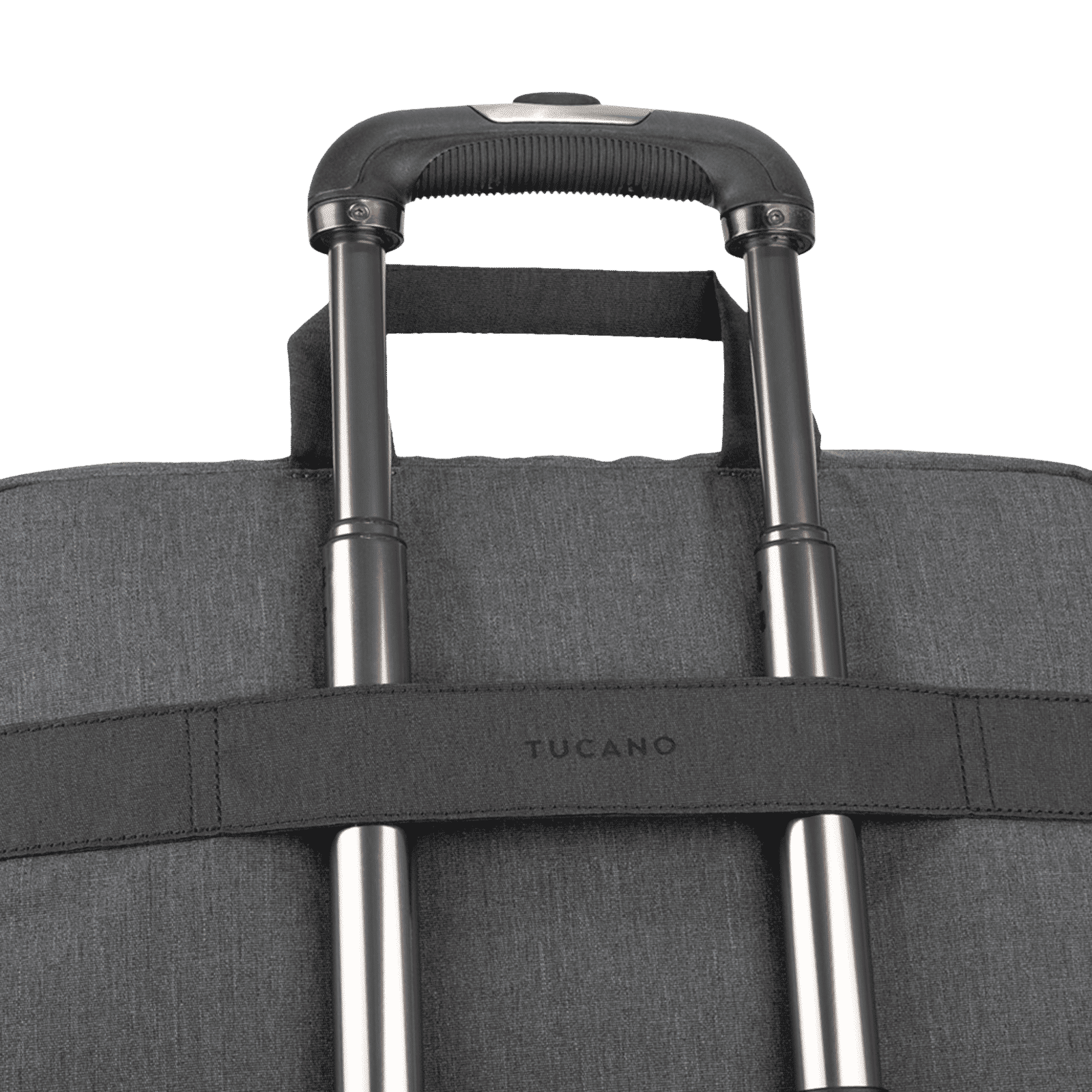 TUCANO Hop Recycled Plastic Laptop Sling Bag for 13 & 14 Inch Laptop (Trolley Strap, Anthracite)_8