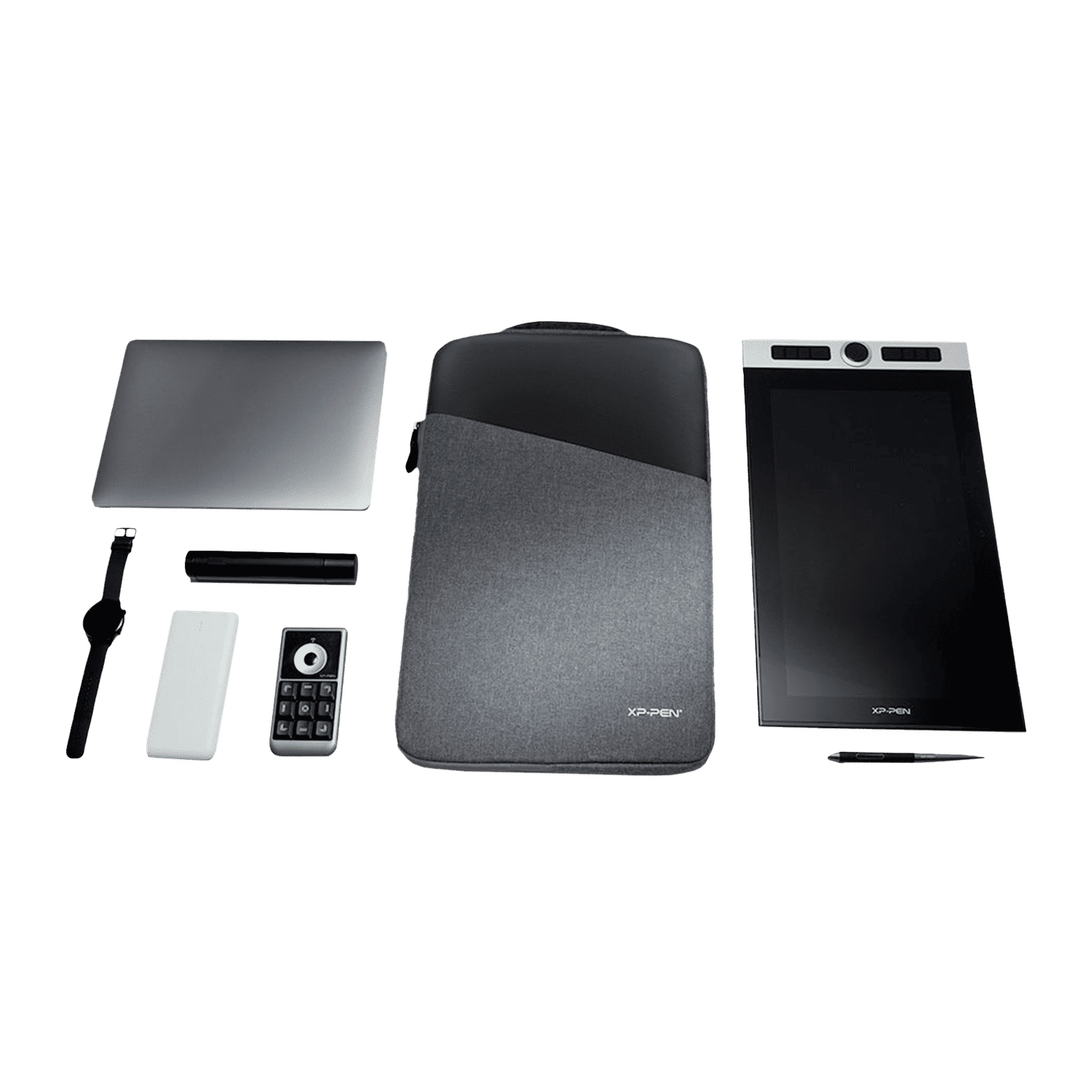 XPPen ACJ02 Polyester Sleeve for 12, 13.3, 15.6, 16 Inch Tablets (Waterproof & Shockproof, Grey)_9