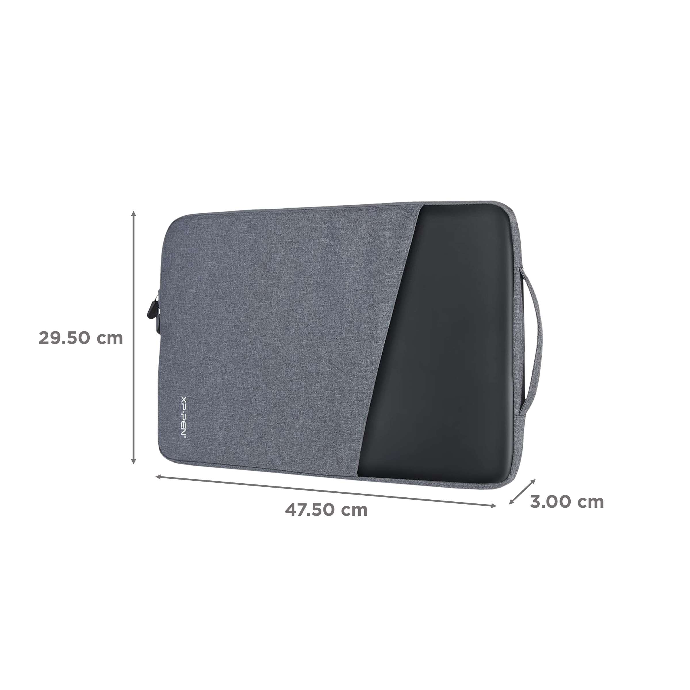 XPPen ACJ03 Polyester Sleeve for 12, 13.3, 15.6, 16 Inch Tablets (Waterproof & Shockproof, Grey)_2