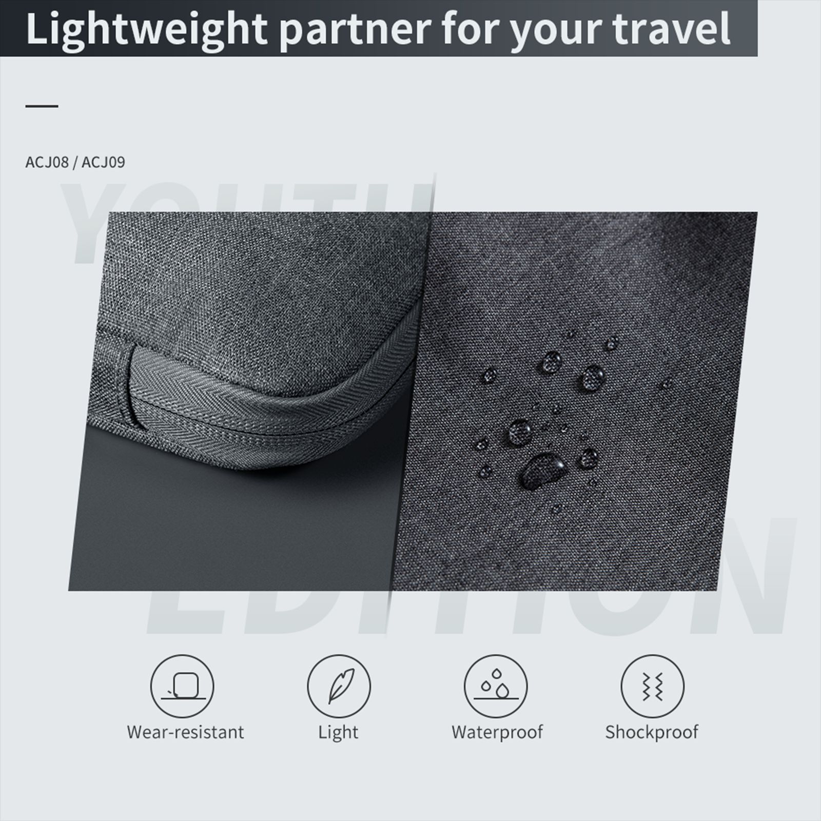 XPPen ACJ09 Polyester Sleeve for 10x6 Inch Tablets (Soft Fluffy Lining, Grey)_6