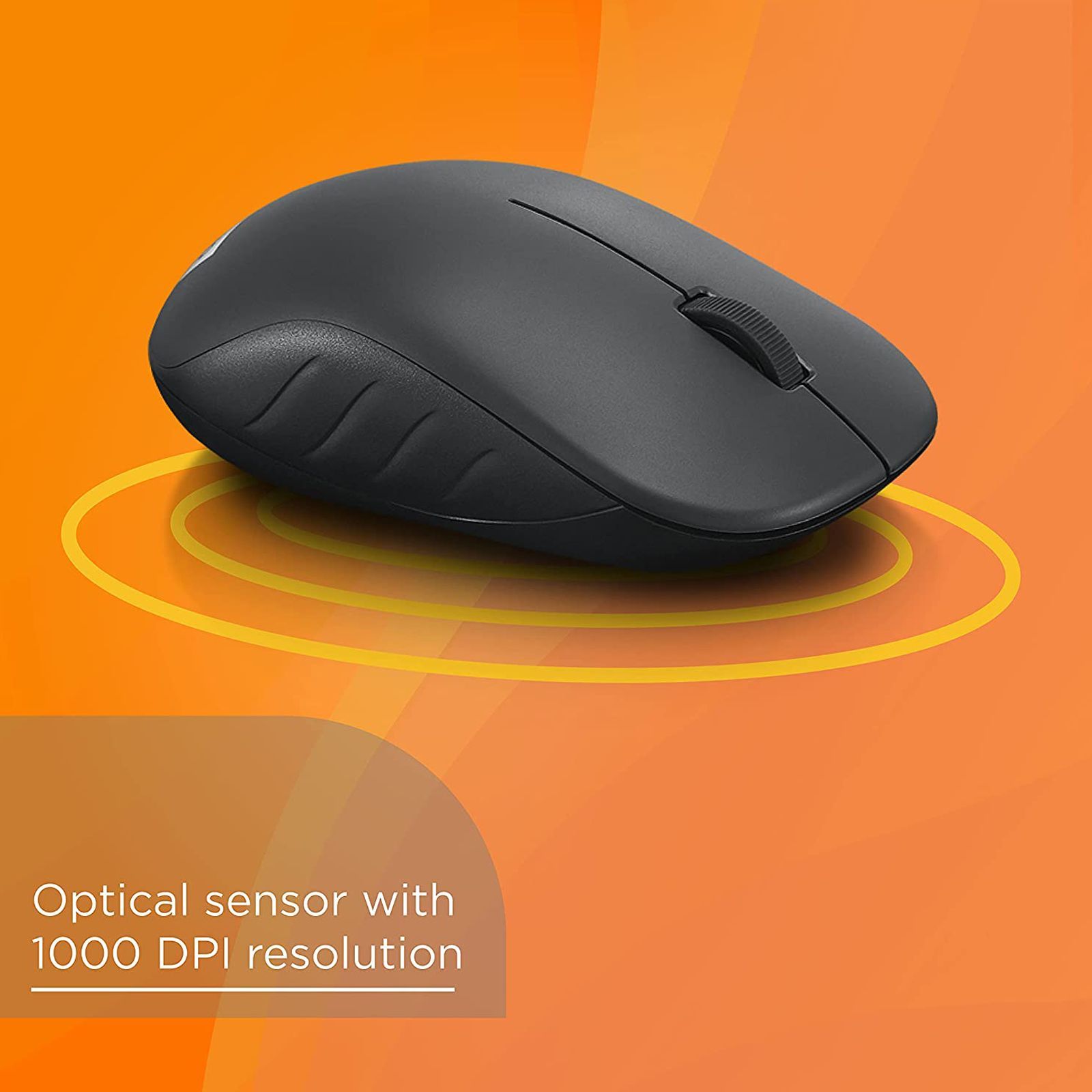 Lenovo 130 2.4GHz Wireless Mouse (1000 DPI, Ergonomic Design, Black)_6