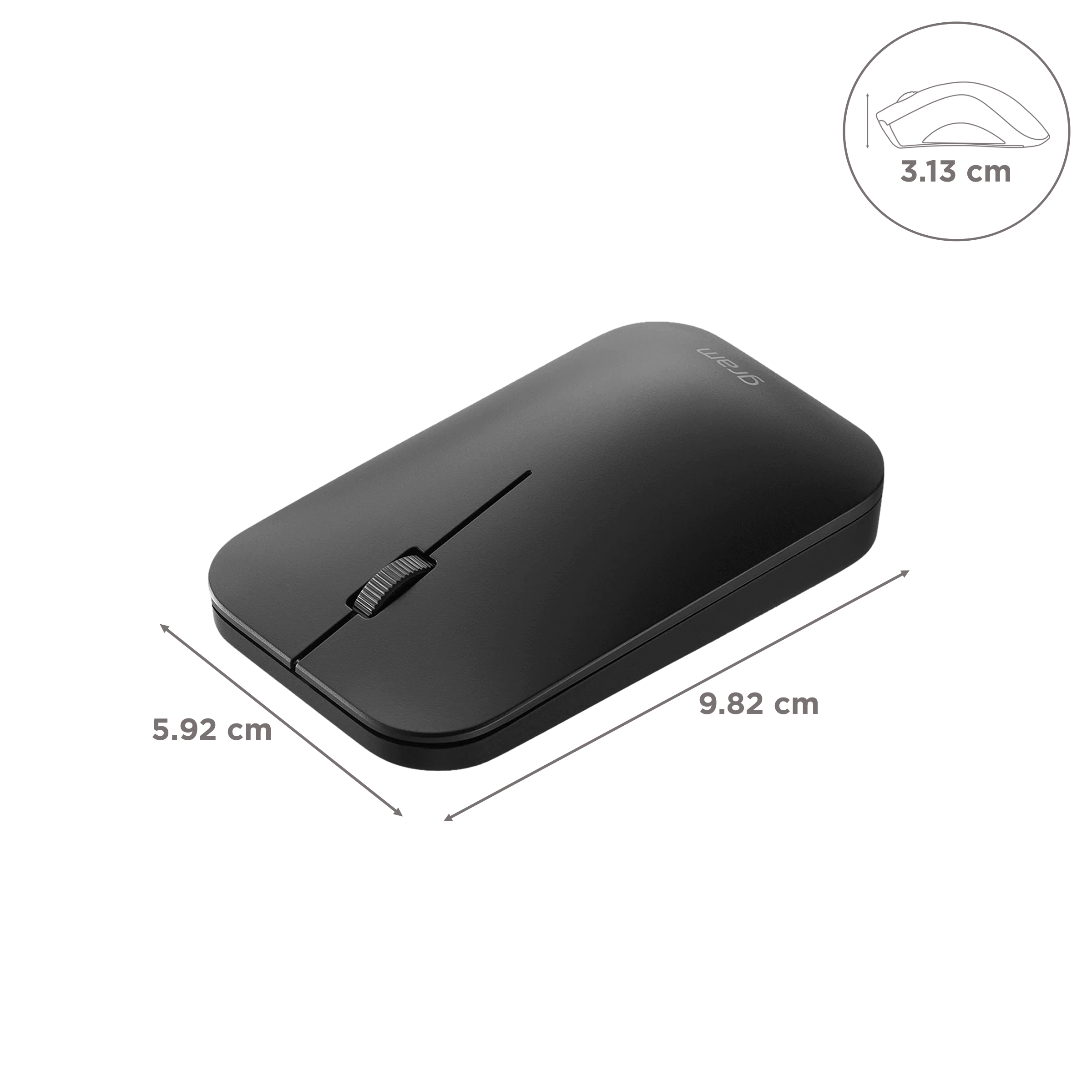 LG Gram Wireless Optical Mouse (1000 DPI, Plug & Play, Black) LG Gram Wireless Optical Mouse (1000 DPI, Plug & Play, Black)_2