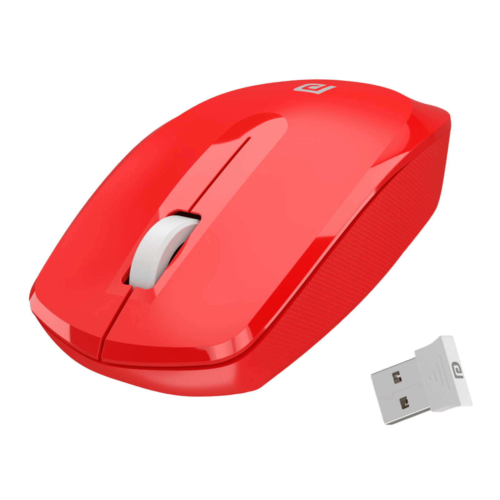 PORTRONICS Toad 25 Wireless Optical Performance Mouse (1200 DPI, Optimum Tracking, Red)_1