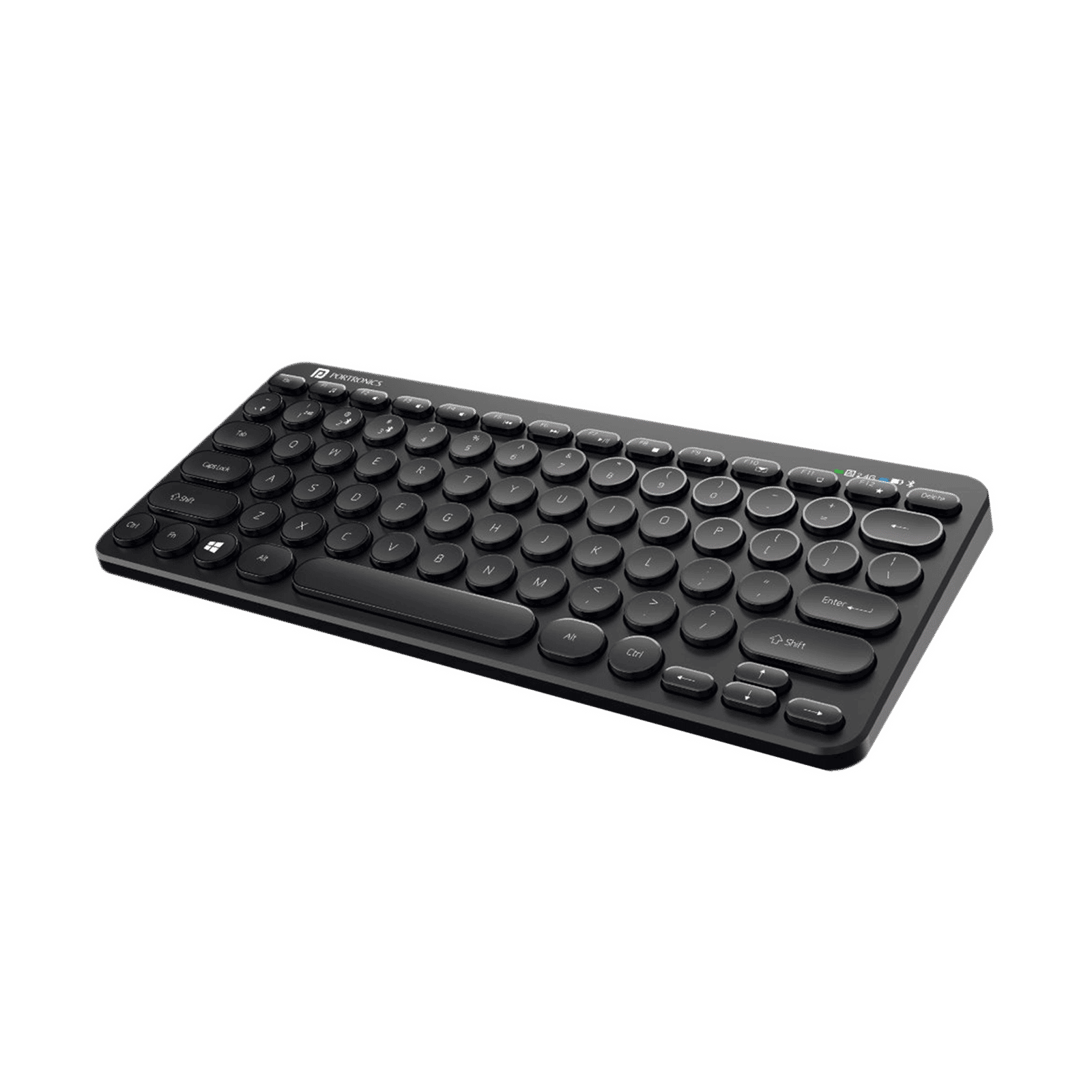 PORTRONICS Bubble Bluetooth 5.0 & 2.4GHz Wireless Keyboard with Multi Device Connectivity (2-Way Connection, Black) PORTRONICS Bubble Bluetooth 5.0 & 2.4GHz Wireless Keyboard with Multi Device Connectivity (2-Way Connection, Black)_12