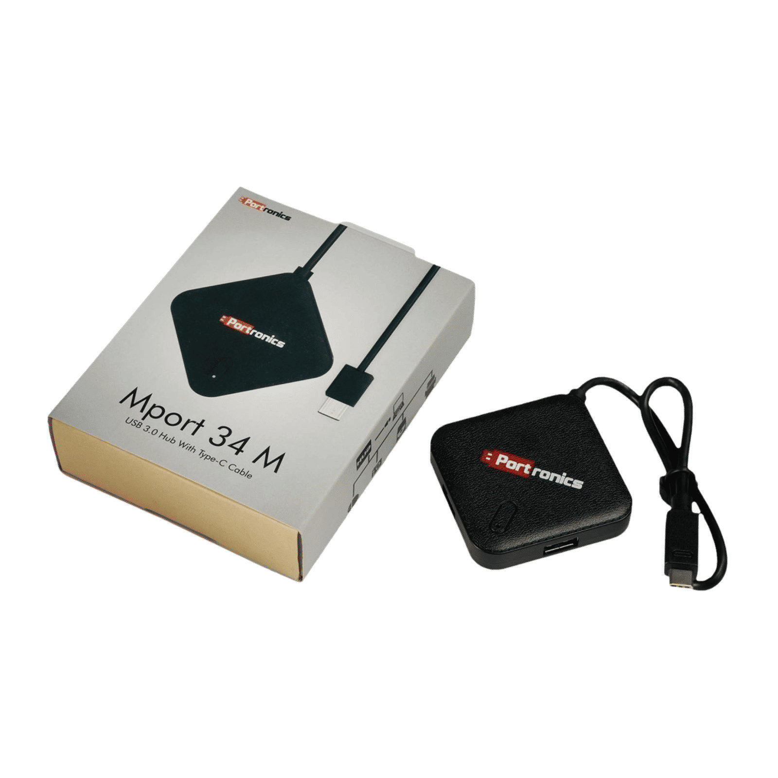 PORTRONICS Mport 34M USB Type C to USB 3.0 Type A USB Hub (Up to 5 Gbps Data Transfer, Black) PORTRONICS Mport 34M USB Type C to USB 3.0 Type A USB Hub (Up to 5 Gbps Data Transfer, Black)_6