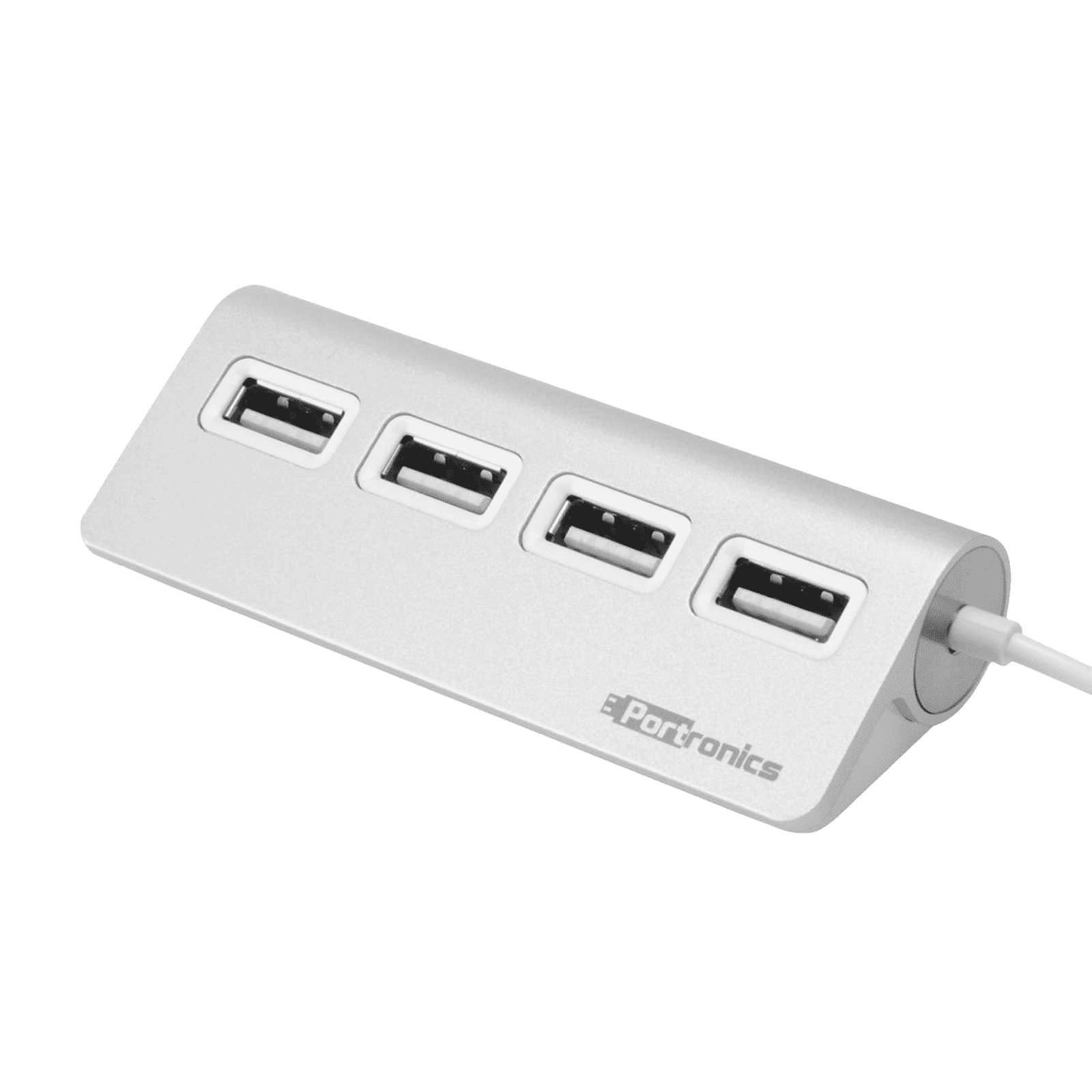 PORTRONICS Mport 24 USB 2.0 Type A to USB 2.0 Type A USB Hub (Up to 5 Gbps Data Transfer, Silver) PORTRONICS Mport 24 USB 2.0 Type A to USB 2.0 Type A USB Hub (Up to 5 Gbps Data Transfer, Silver)_1
