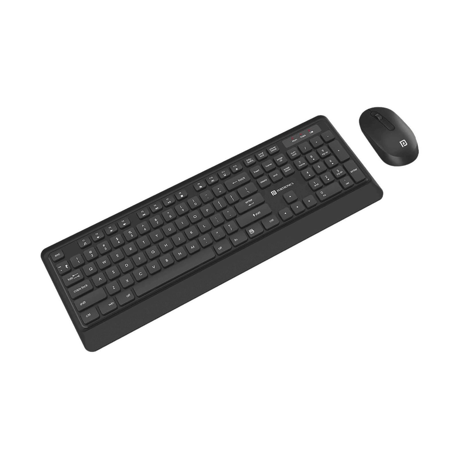 PORTRONICS Key 5 Wireless Keyboard & Mouse Combo (Silent Key Function, Z Black)_1